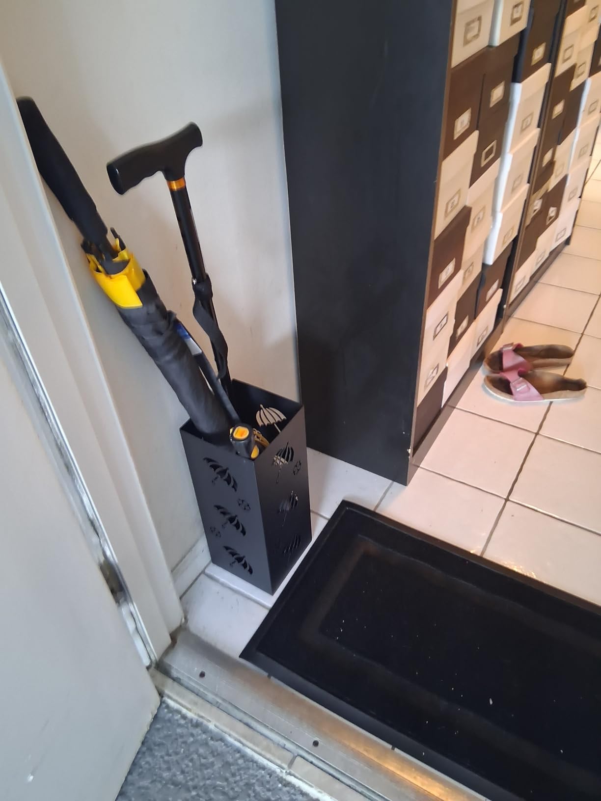 Umbrella holder for entryway | umbrella stands for entryway | Keep Your Floors Dry and Tidy with our Indoor Umbrella Stand | Stylish Umbrella Rack | Convenient Umbrella Storage Solution customer photo 2