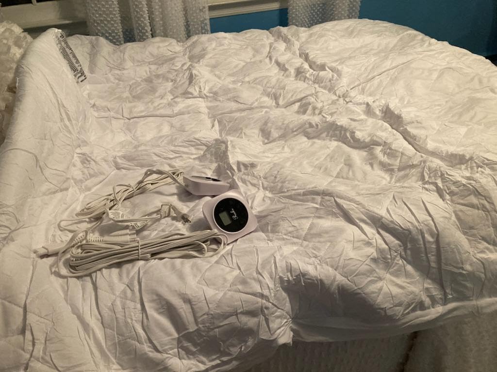 Heated Mattress Pad Queen, Quilted Surface, Preheat & Memory for Winter | Electric Bed Warmer, 12 Heat Settings, Dual Controls, 1-12 Hour Auto-Off, Lighted Buttons, 60 x 80 in, ETL Listed customer photo 2