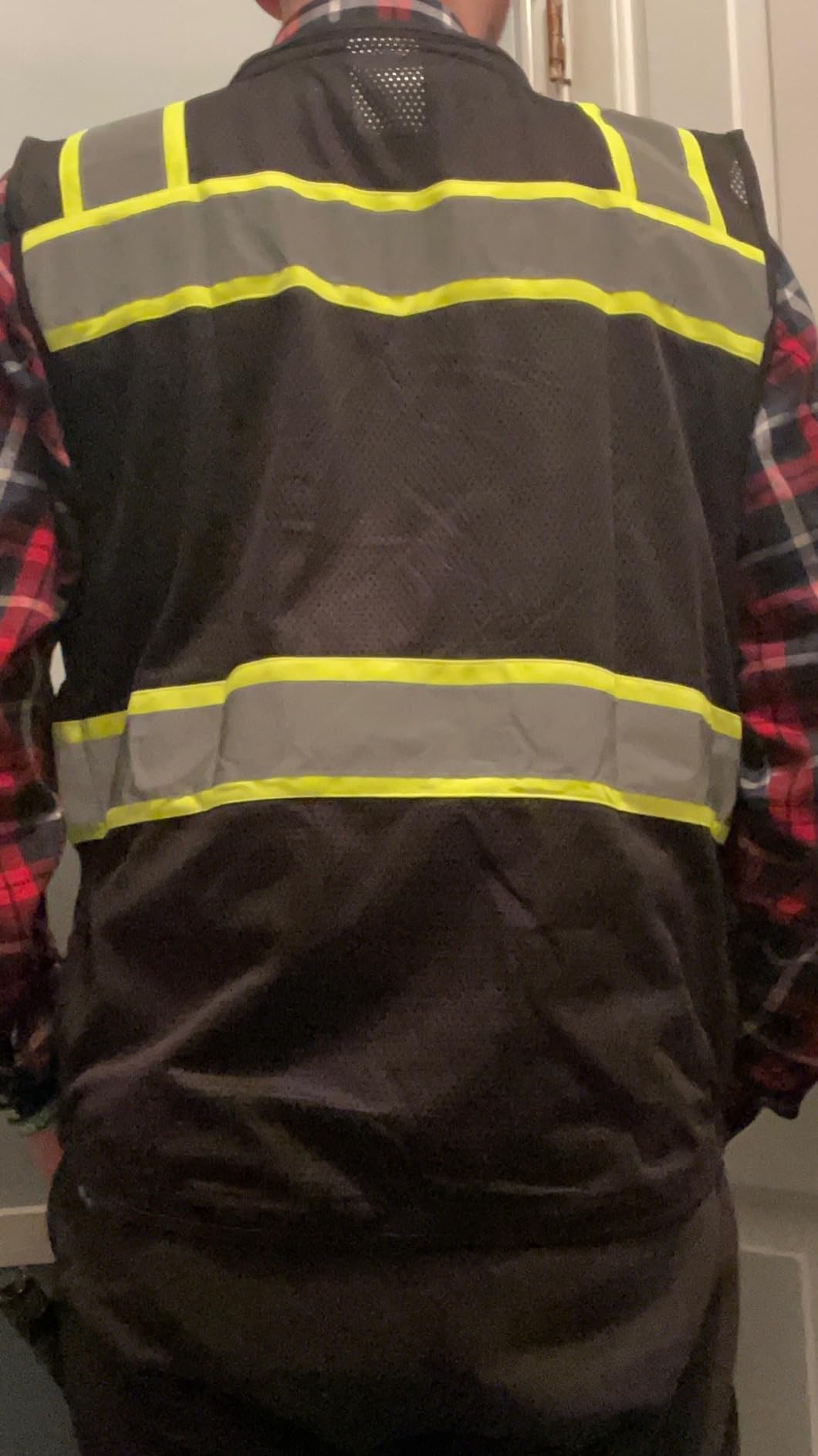 JKSafety Hi-Vis Unisex Surveyor Safety Vest Heavy Duty PPE Inner Pockets ANSI/ISEA Compliant customer photo 2