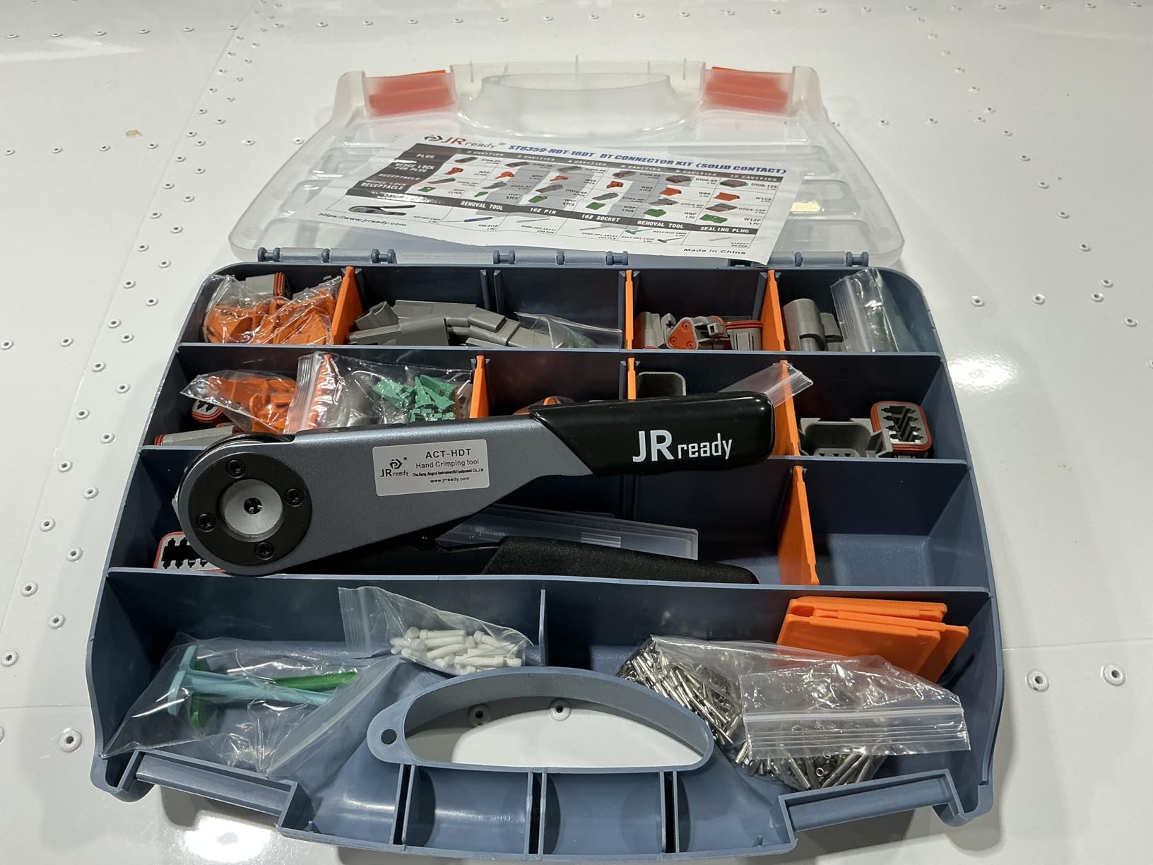 JRready ST6359 Deutsch Connector Kit, 2 3 4 6 8 12 Pin DT Connectors | Size 16 Solid Contacts 16-20AWG, Deutsch Crimp Tool, Deutsch Pin Removal Tool, Waterproof Automotive Electrical Connectors customer photo 1