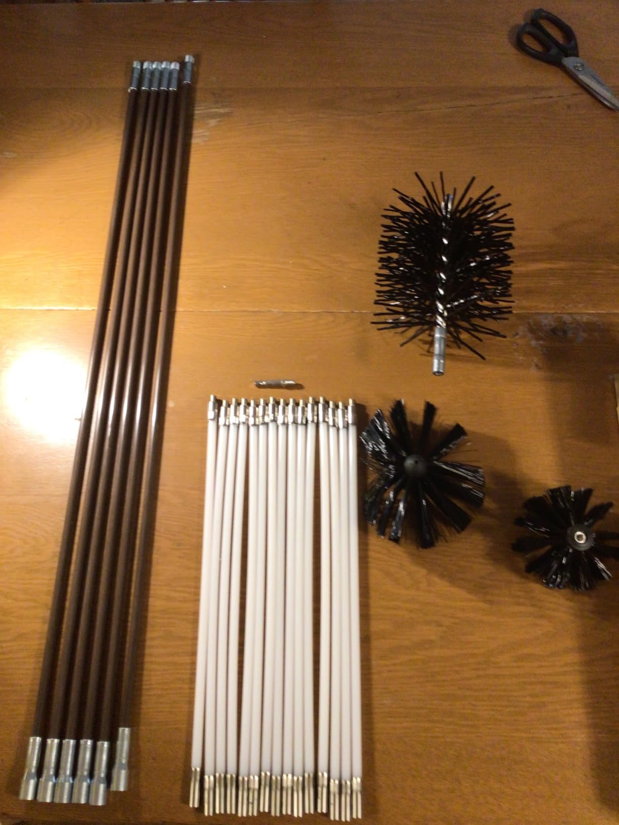 Midwest Hearth 6-Inch Round Poly Chimney Brush and 18-Foot Fiberglass Chimney Rod Bundle Kit customer photo 1