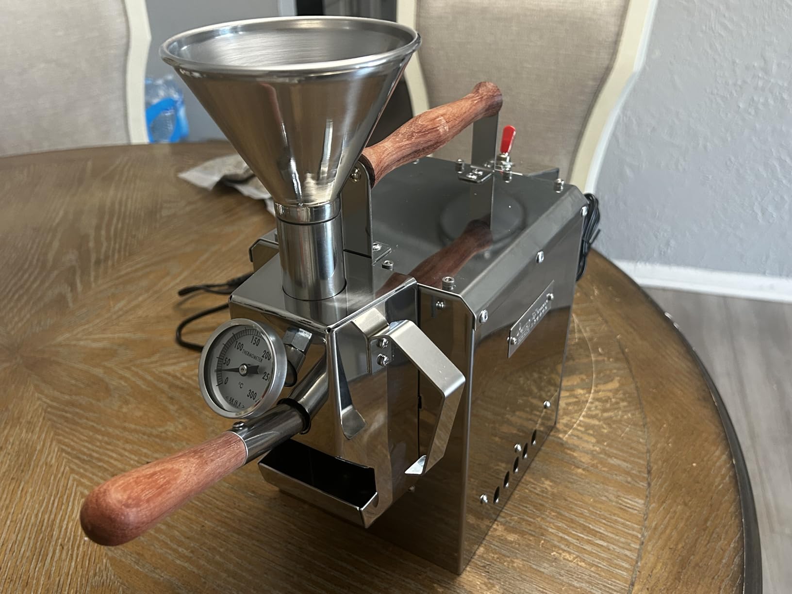 KALDI WIDE Home Coffee Gas Roaster, 300g Capacity with Full Package Accessories, Gas Burner Required customer photo 1