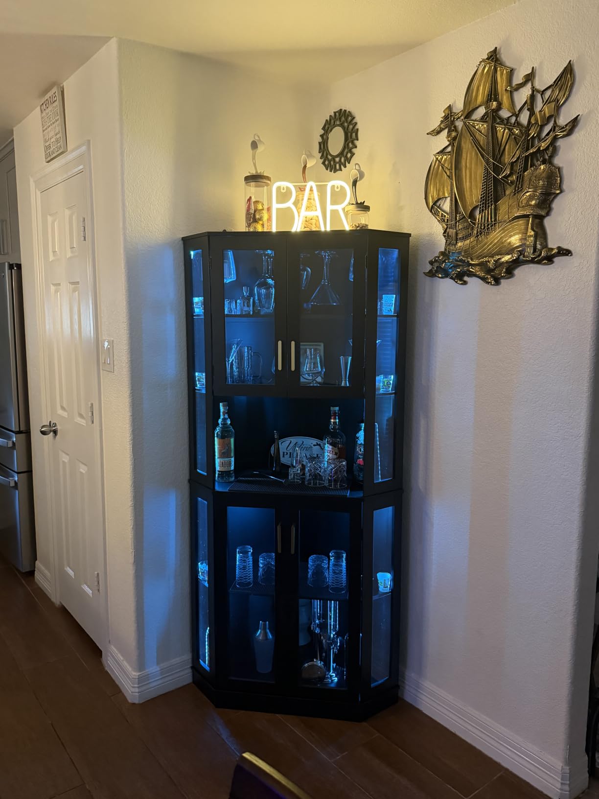 Neon Bar Signs For Home Bar, Led Party Wall Decor Usb Powered Man Cave Neon Light For Bar Cart Decor, Bistro, Club, Pub, Business, Valentine Gifts (Blue) customer photo 2