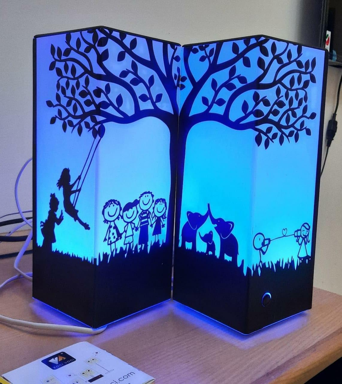 ZOCI VOCI Friendship Lamps, Telepathy Tree, Long Distance WiFi Touch Light, Stay Connected from Anywhere, 250+ Colors, Gift for Couples, Friends & Family, Father's Day, No Subscription (Pack of 1) customer photo 2