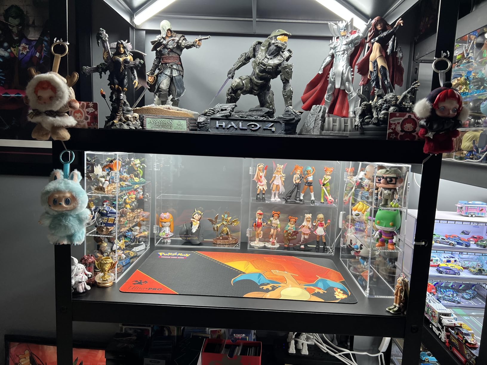 NIUBEE Acrylic Display Case for Figures, Dustproof Clear Wall Mount/Desktop | Magnetic Closure, Effortless Access, With Anti-slip Mat Ensures Stability For Popmart, Sonny Angel, Amiibo, Lego, crystals customer photo 1
