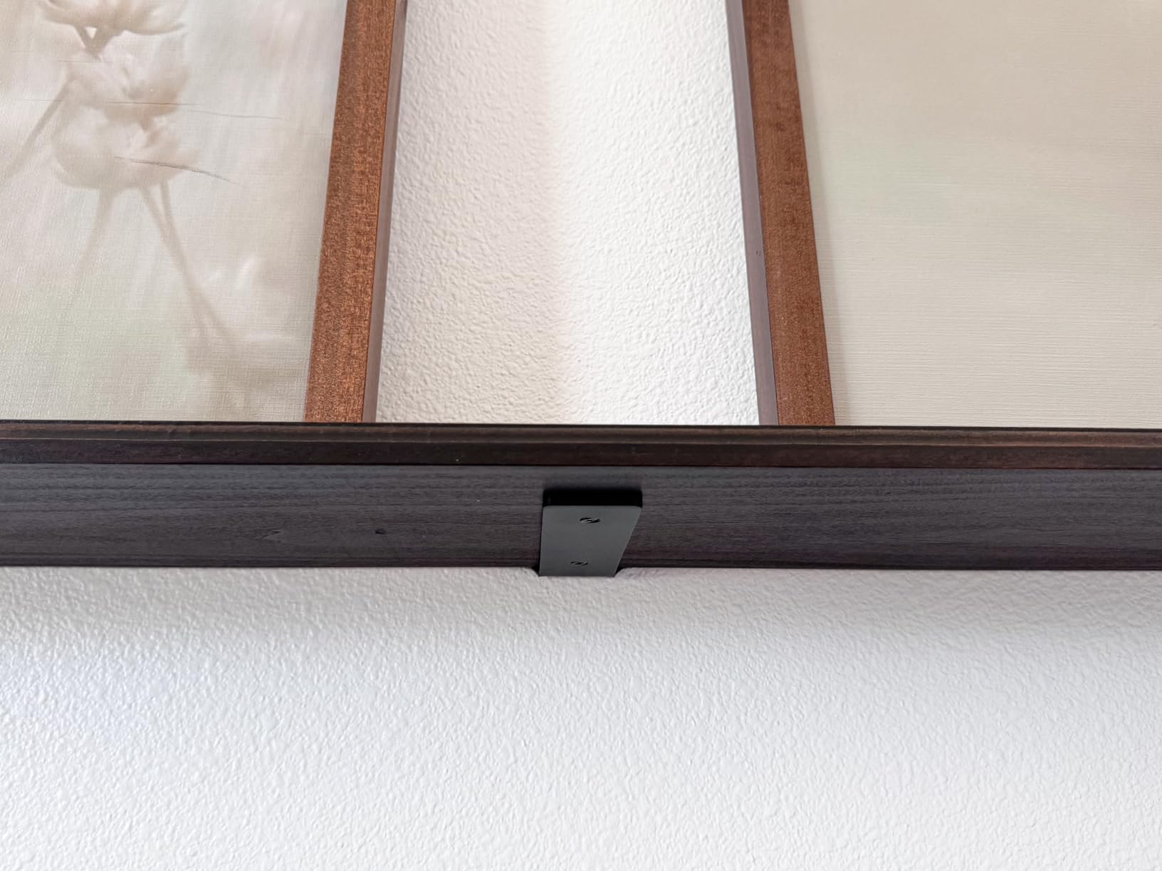 Goovilla Shelf Bracket, Floating Shelf Brackets 6 inch Long, 6 Pack, Black | Heavy Duty Brackets for Shelves, Black Coated Metal Wall Shelf Support Brackets with 1/5 Inch Thick and 160 lb. Load Capacity customer photo 1
