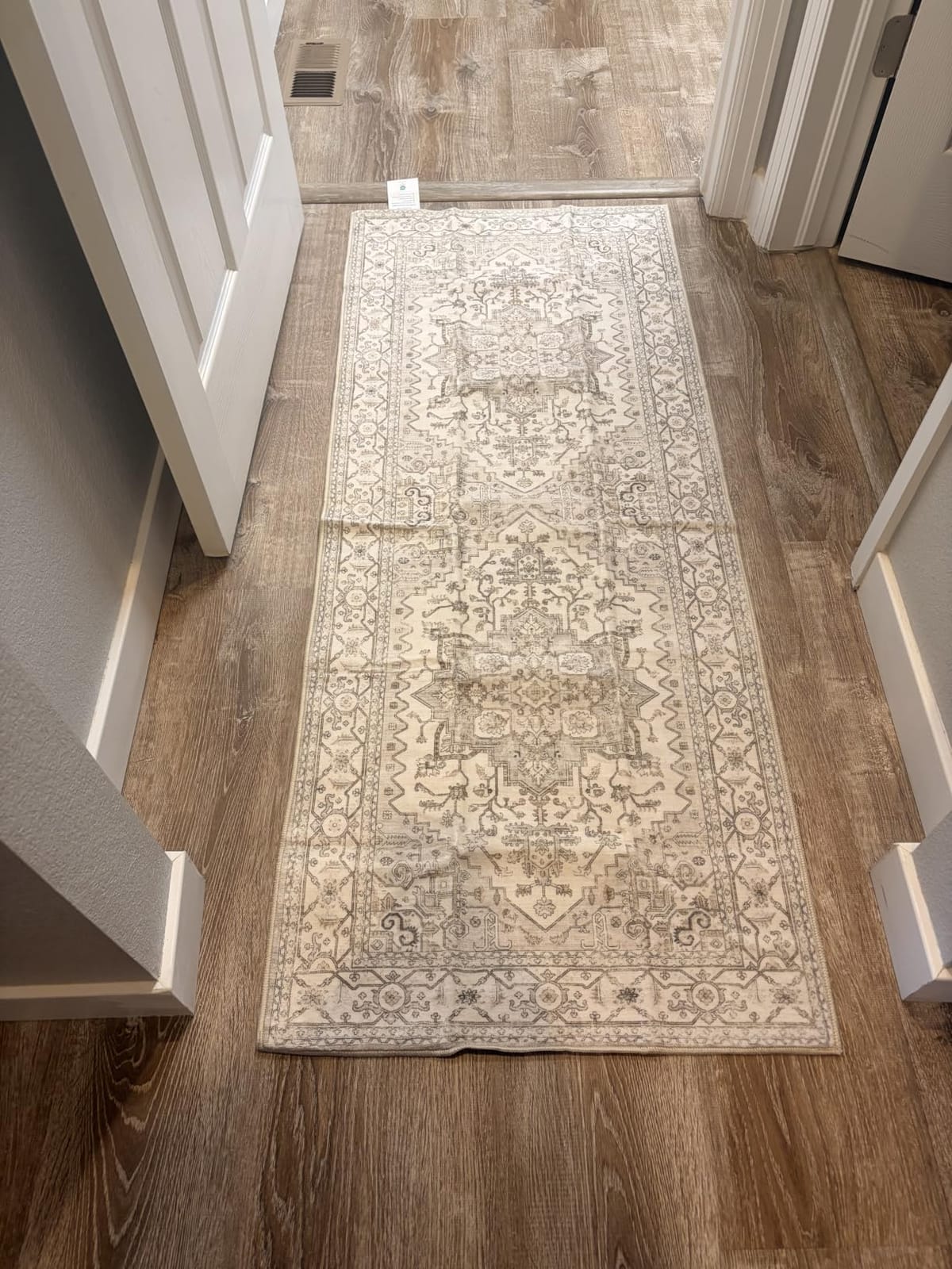 Madane Hallway Runner Rug 2x8 Washable Kitchen Rugs Non-Slip, Turmeric/Grey customer photo 1