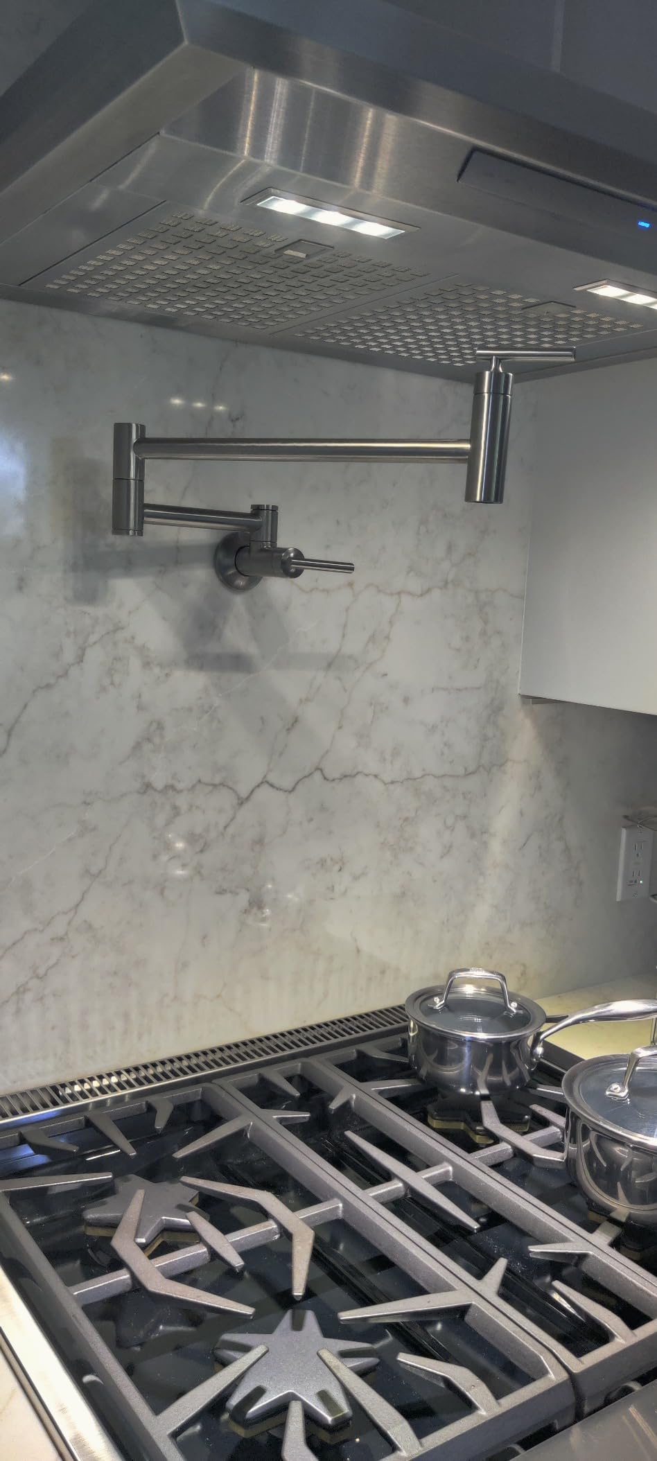 KOHLER 35745-VS Contemporary Style Wall-Mount Pot Filler Kitchen Faucet, Vibrant Stainless customer photo 1