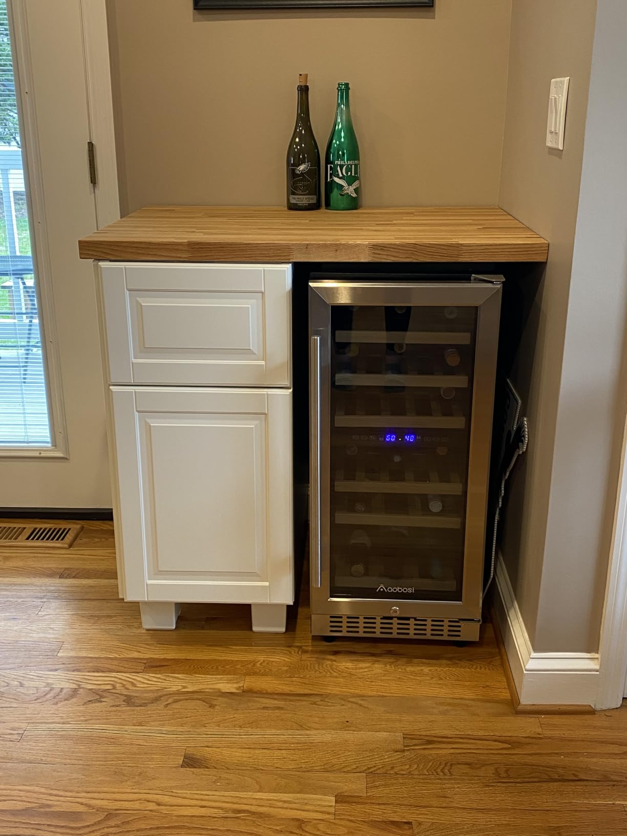 Butcher Block Counter Top, USA Grown Oak Solid Hardwood Countertop, Wood Slabs for Kitchen, Reversible, Both Side Polished, Prefinished with Food-safe Oil, 1.5