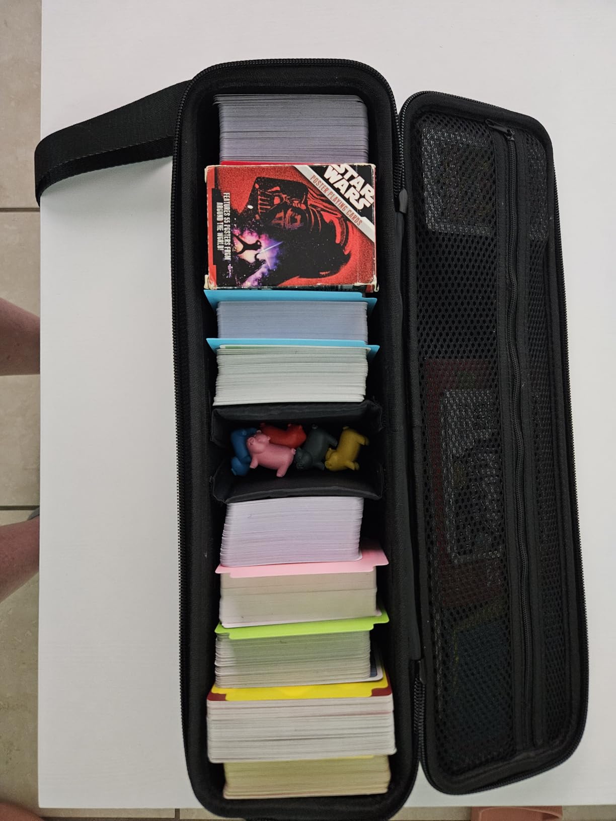 ProCase Trading Card Storage Case with 5 Dividers, Carrying Case Store 1200 Cards Durable Playing Card Game Travel Box Top Loader for MTG, Cards Against Humanity and Board Game customer photo 2