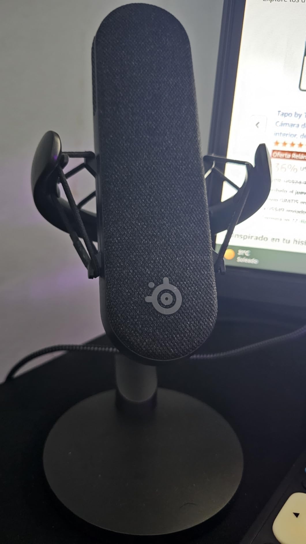 SteelSeries Alias Pro Kit - XLR Mic + Stream Mixer - 3x Bigger Capsule for Gaming, Streaming and Podcasting - USB/XLR Interface - Free Sonar Audio Software - Custom Controls - RGB - Single or Dual PC customer photo 1