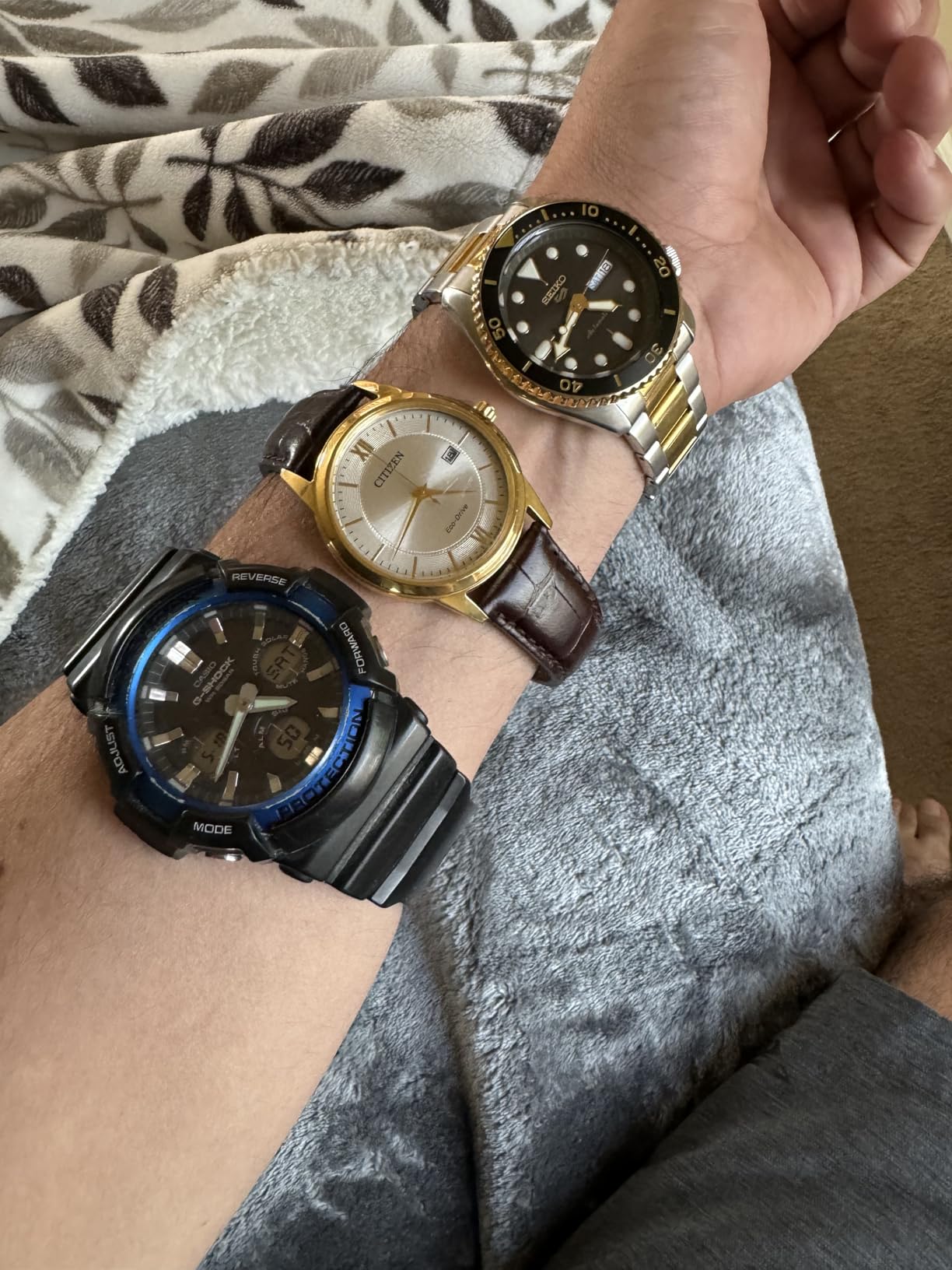 SEIKO SRPK22,Men Sport,GMT,Mechanical,Automatic,Stainless,Two Tone,Charcoal Dial,100m WR customer photo 2