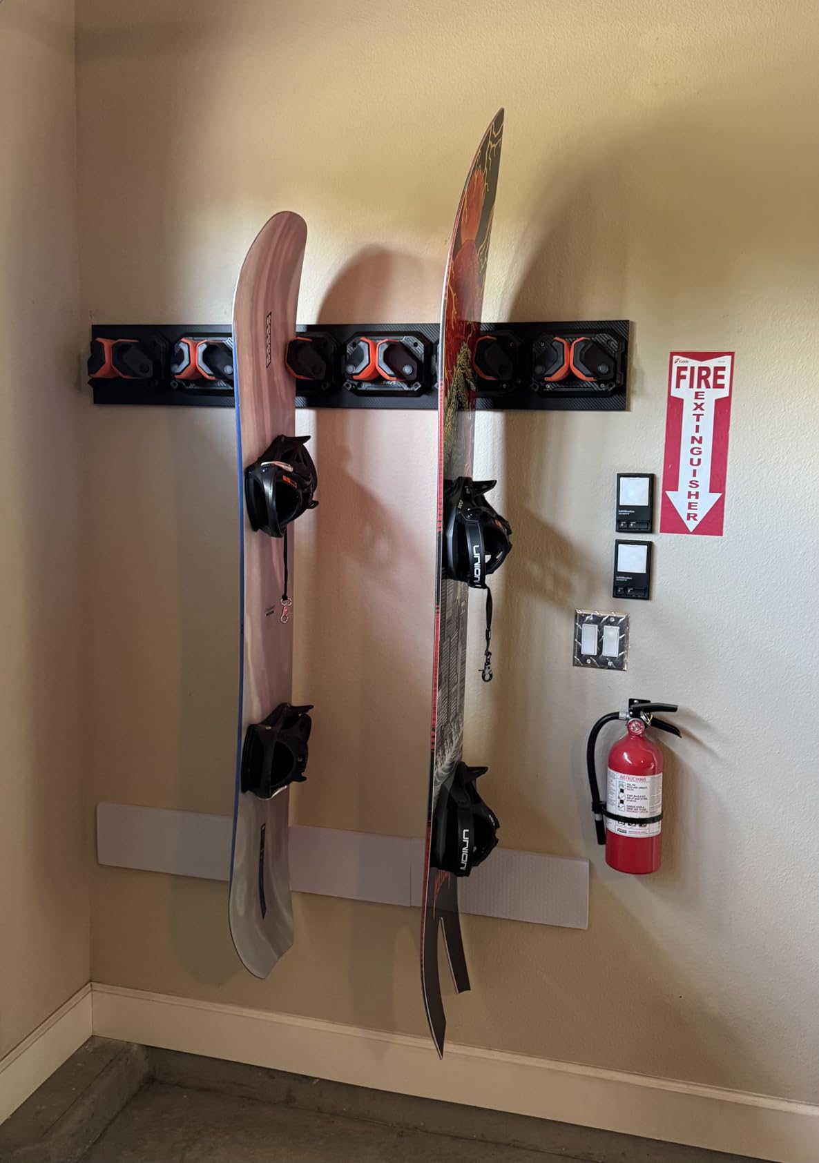 Ski & Snowboard Wall Rack for Garage Wall Fits Any Ski/board, Ski Wall Mount Holders Damage-Free Storage Rack, Garage Organization Space-Saving Winter Gear Organizer (3 Pack) customer photo 2