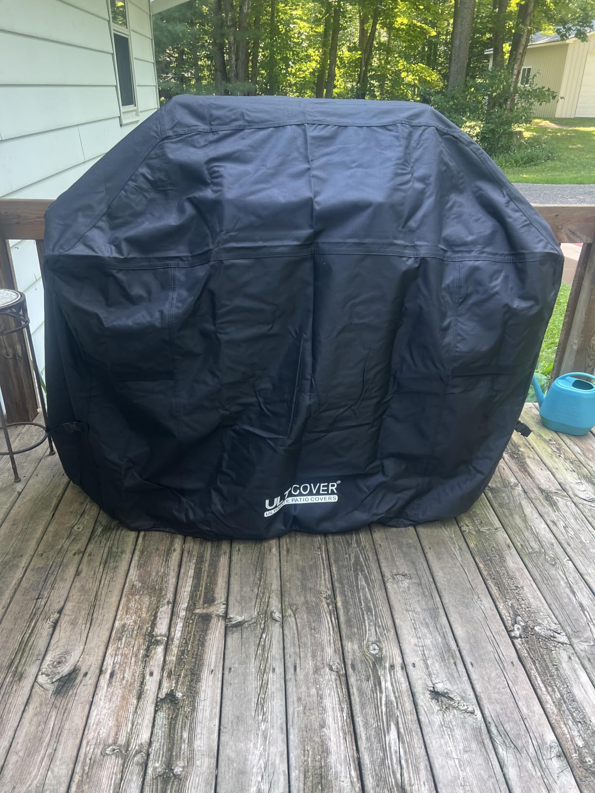 ULTCOVER Waterproof Grill Cover 55 inch, Heavy Duty BBQ Cover for 3-5 Burners Outdoor Gas Barbecue Grill, Black customer photo 1