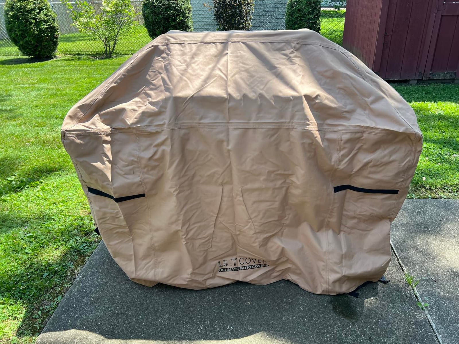 ULTCOVER Waterproof Grill Cover 55 inch, Heavy Duty BBQ Cover for 3-5 Burners Outdoor Gas Barbecue Grill, Black customer photo 2