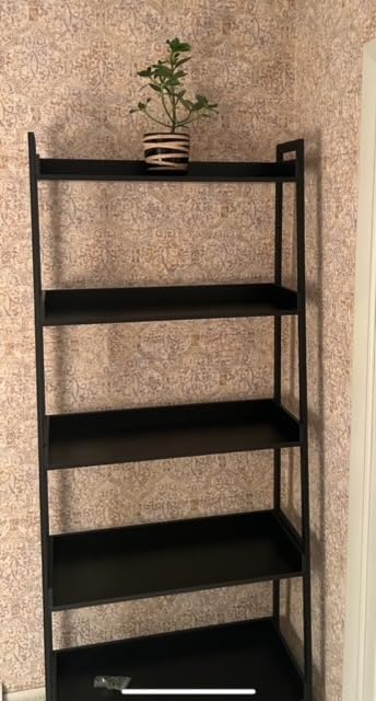 IRONCK Ladder Shelf 5-Tier 74.8in Tall, Industrial Bookcase and Bookshelf | MDF and Metal Frame. Edge Baffles. 33 lbs Per Shelf. Wall Mount. Anti-tip Device. for Office, Bathroom, Living Room. customer photo 2