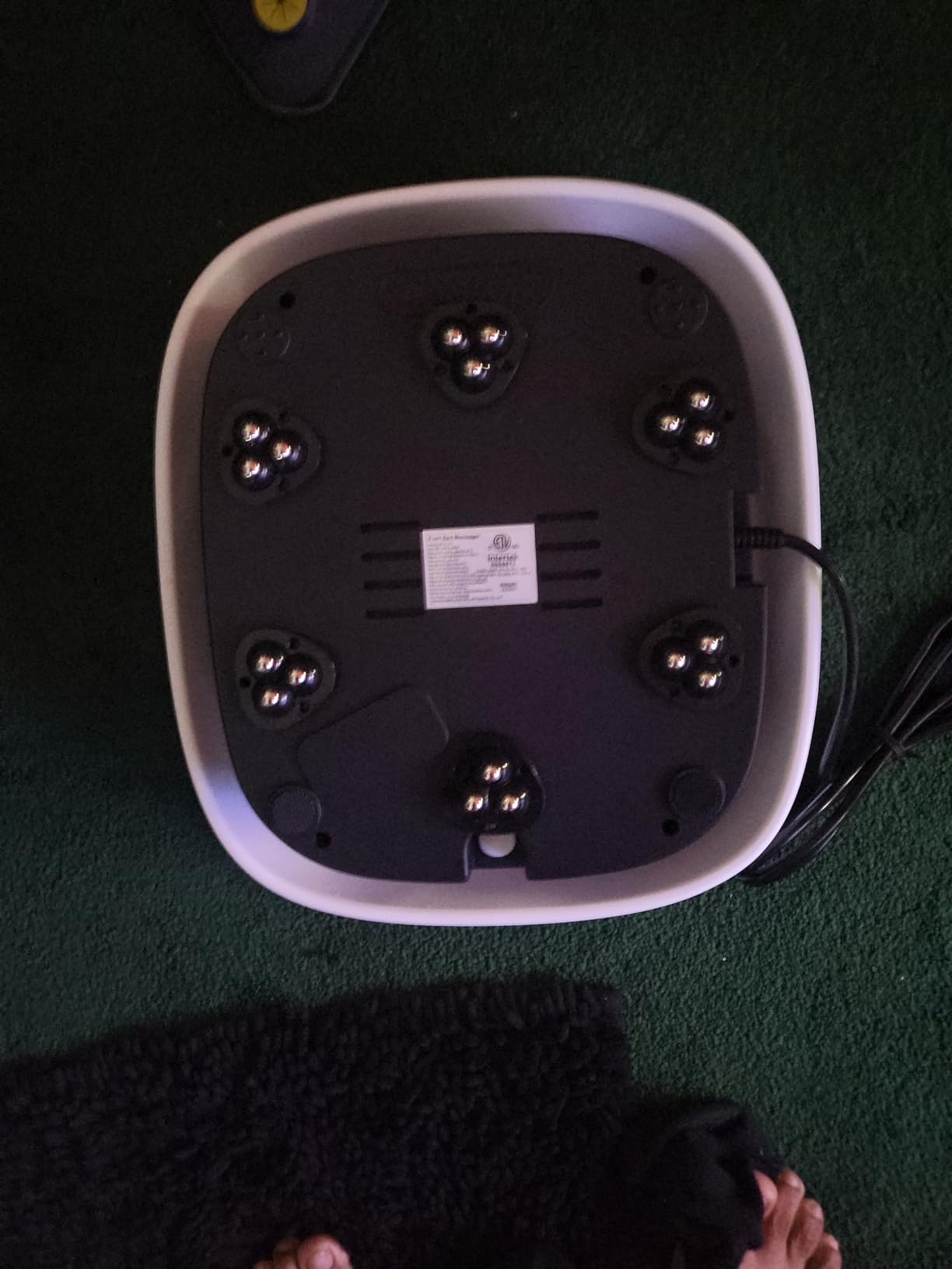 KNQZE Collapsible Electric Foot Spa Bath with Heat and Bubble, Cordless Foot Soaking Tub with Timer, 24 Motorized Shiatsu Massage Balls for Warm Water Foot Bath, Gift for Wife and Mom, Black customer photo 1