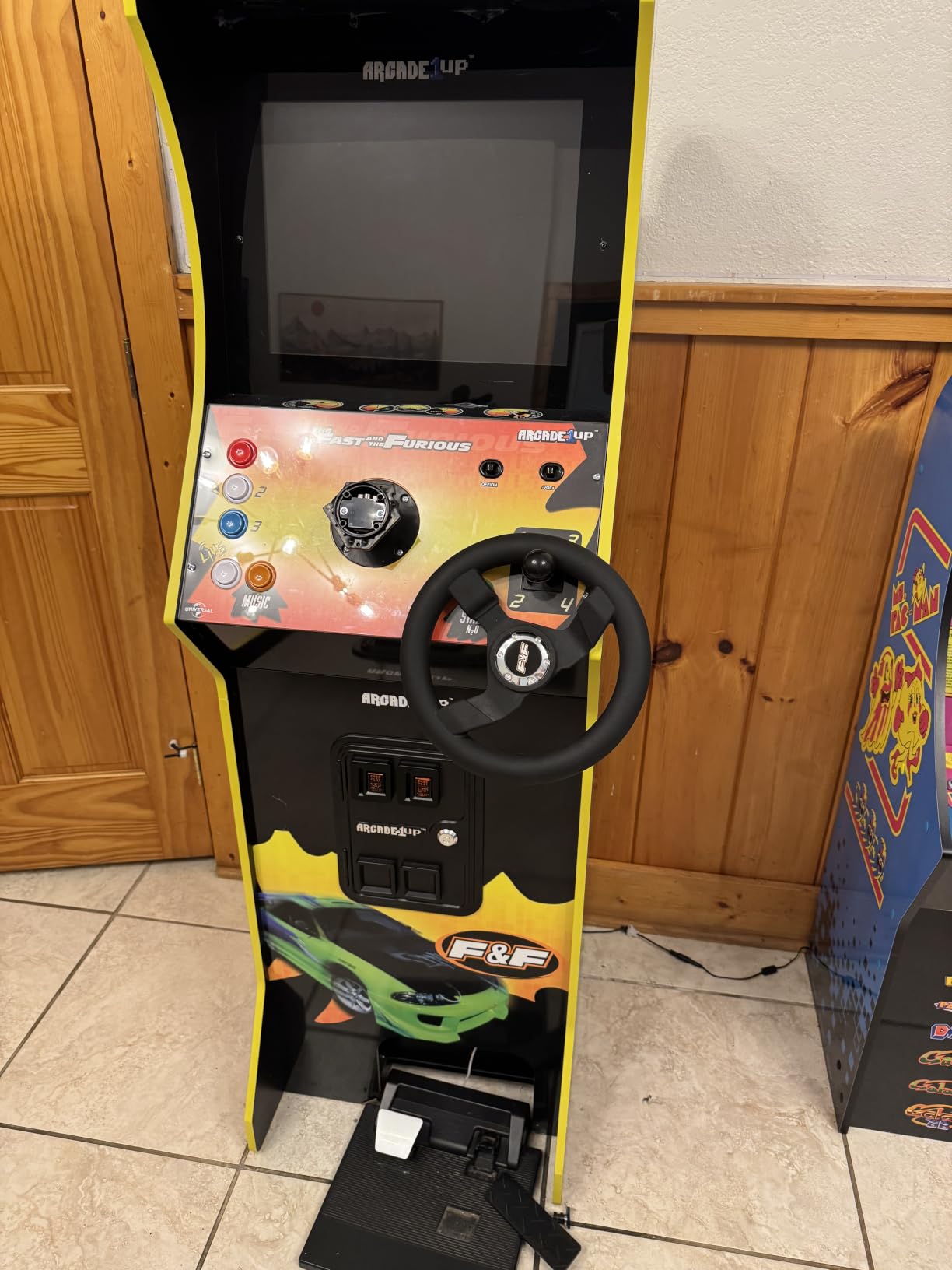 Arcade1Up The Fast and The Furious Deluxe Arcade Machine Gaming Cabinet with Steering Wheel, 4-Position Gear Shift and Wi-Fi Leaderboards customer photo 1