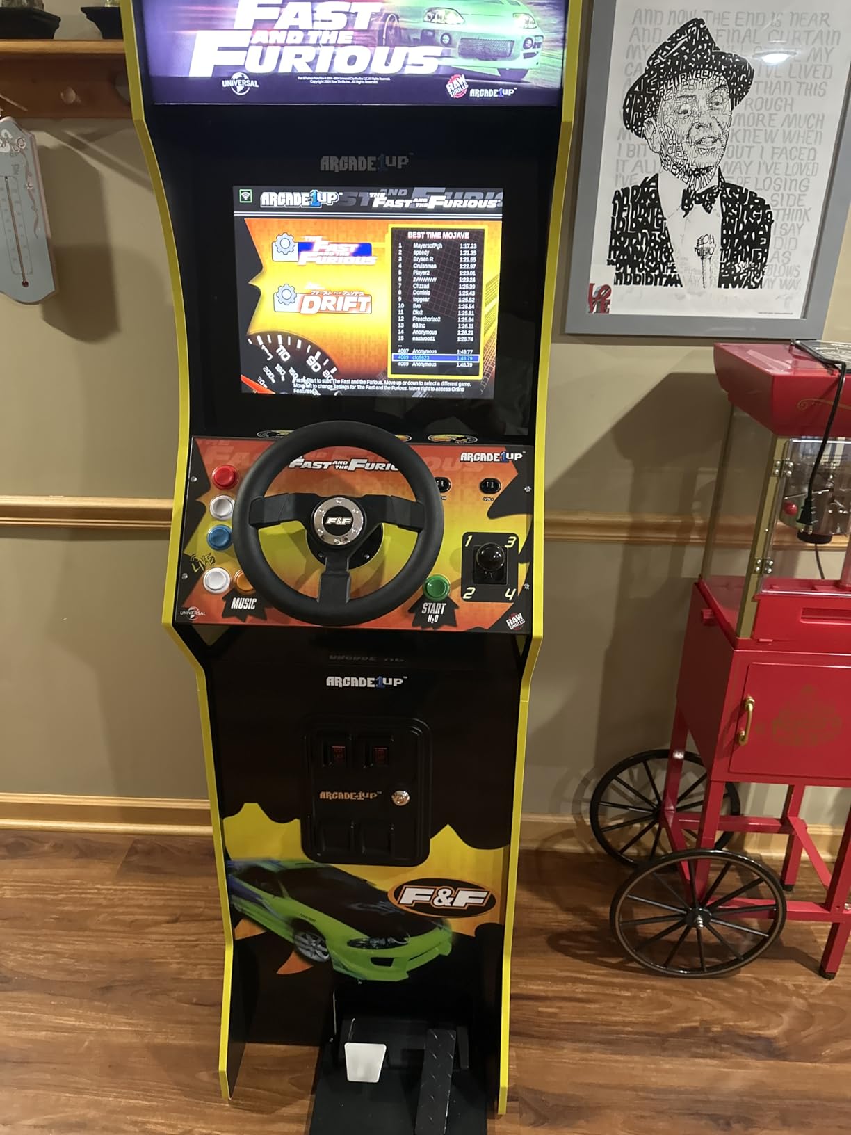 Arcade1Up The Fast and The Furious Deluxe Arcade Machine Gaming Cabinet with Steering Wheel, 4-Position Gear Shift and Wi-Fi Leaderboards customer photo 2