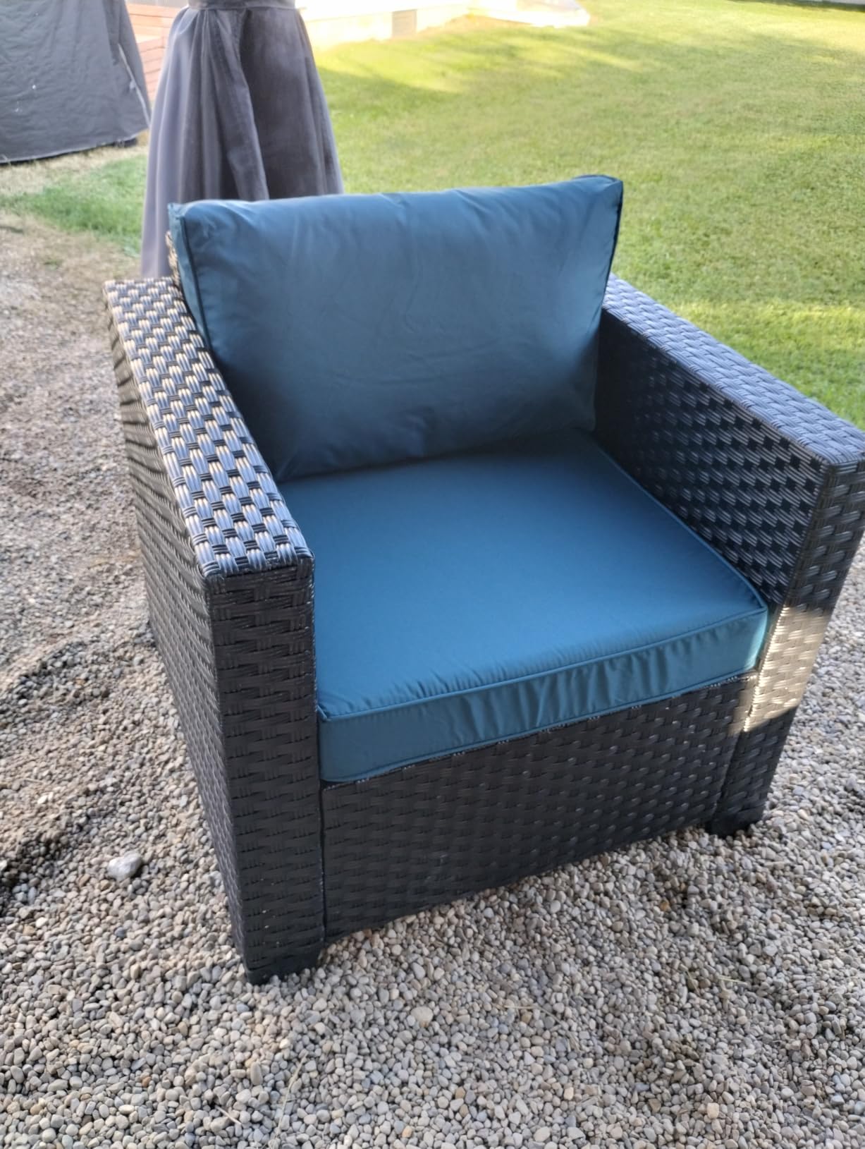 Patio Furniture Set 45 In Outdoor Fire Pits 7 Pieces Outdoor Patio Furniture 60000 BTU Outdoor Propane Fire Pit Table Patio Sofa Outdoor Chairs Anti-slip Cushions Waterproof Covers, Light Grey customer photo 2