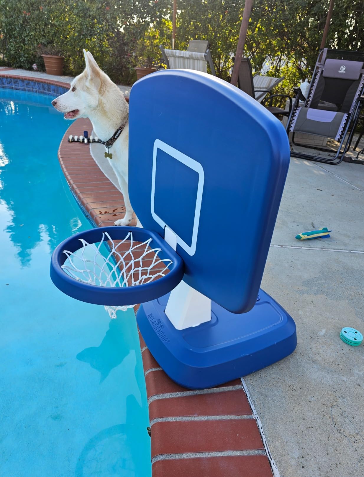 GoSports Splash Hoop Classic Swimming Pool Basketball Game - Blue customer photo 2