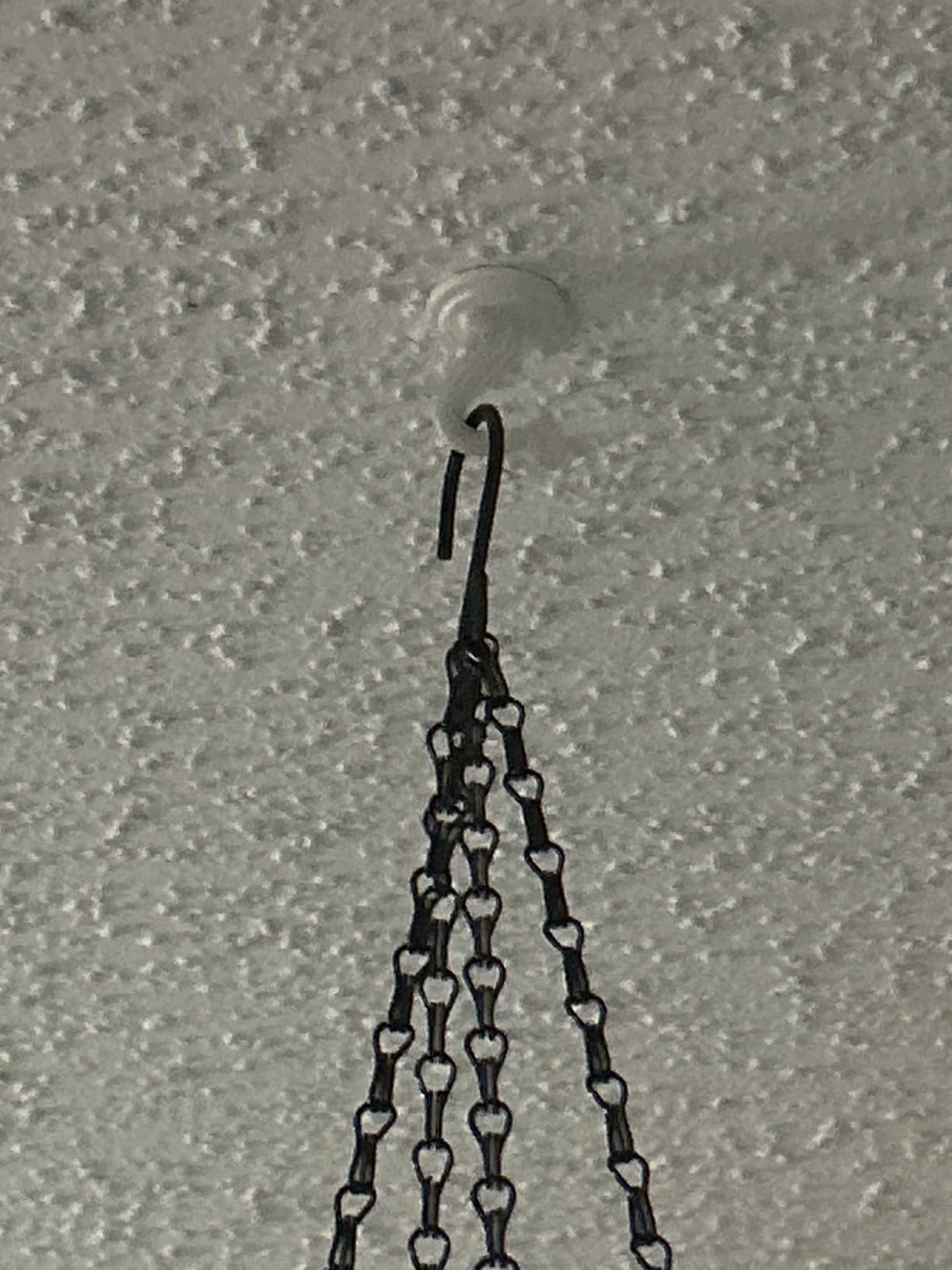 Ceiling Hooks for Hanging Plants - 6 Pack Heavy-Duty Metal Swag Hooks | Includes Screws and Brackets for Easy Installation; Ideal for Hanging Plants, Lights or Extender Chains from Ceilings. customer photo 2