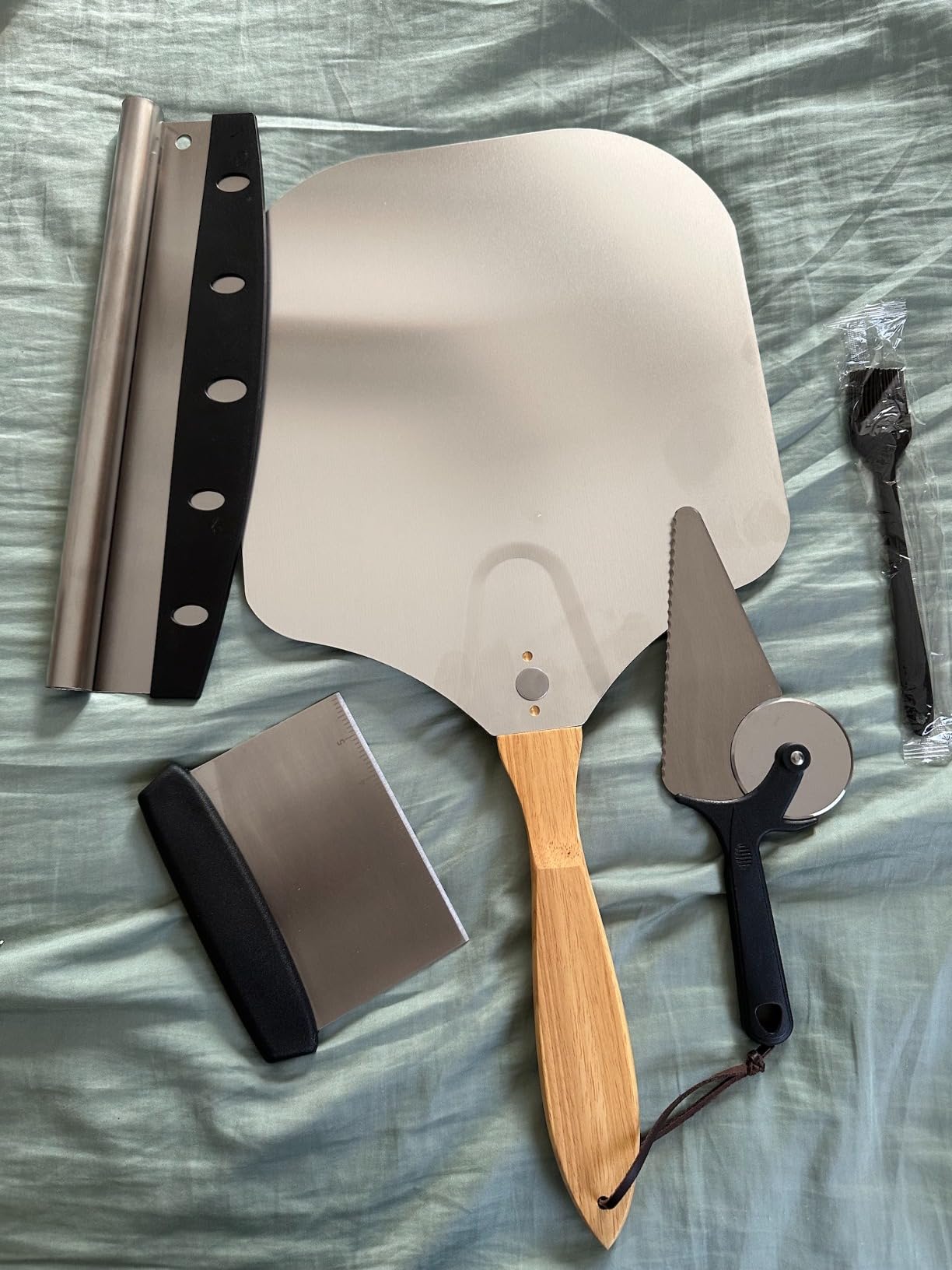 Pizza 7PCS Pizza Peel Pizza Pan Set, 12