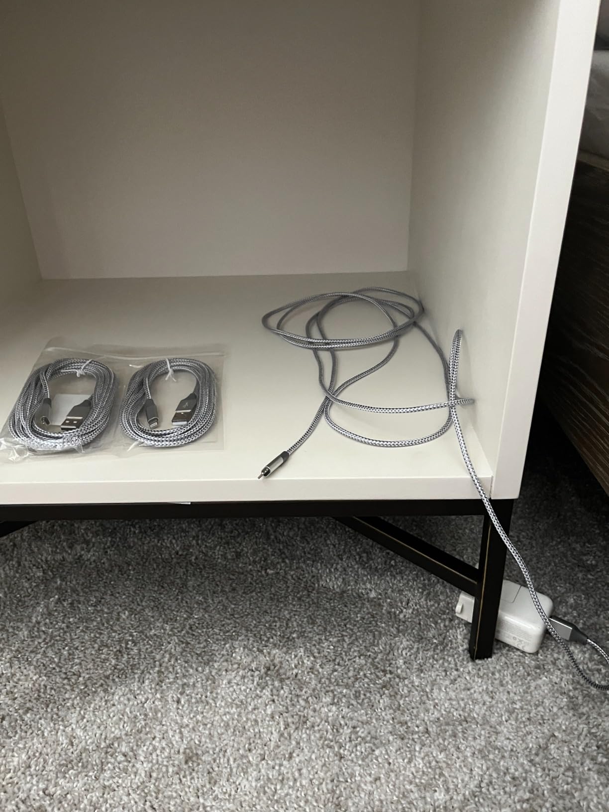 iPhone Charger 3 Pack 10FT MFi Lightning Cable (Grey White) customer photo 2