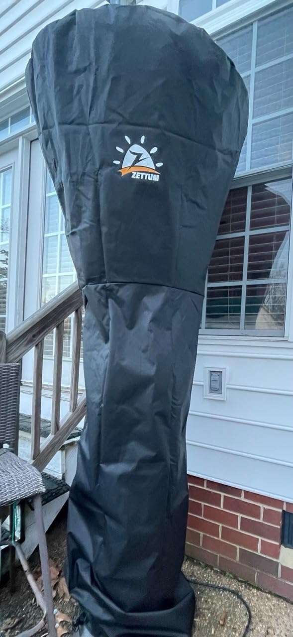 Patio Heater Covers - 600D Outdoor Heater Cover with Zipper Waterproof Heavy Duty, Propane Heat Cover for East Oak, Hampton Bay, Fire Sense and More (89