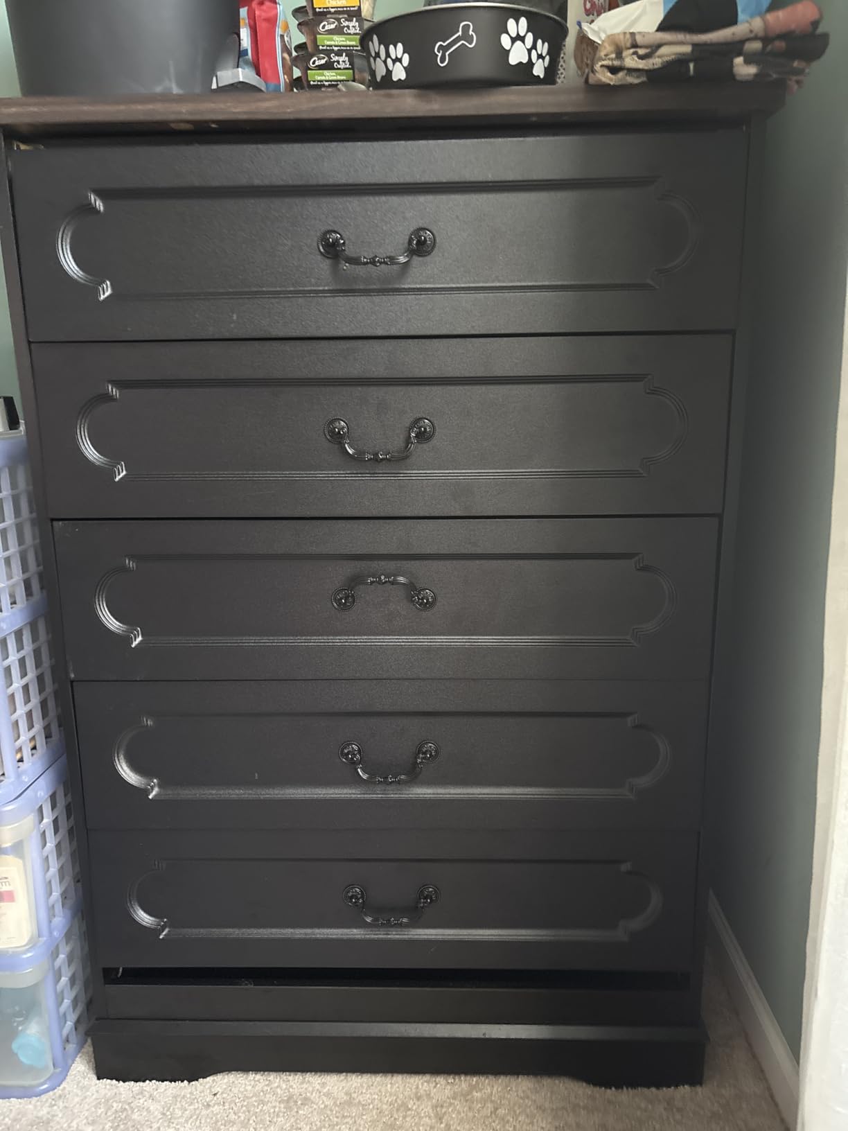 Furnulem White Dresser for Bedroom, 6 Fabric Drawers Chest of Drawers, Tall Skinny customer photo 1