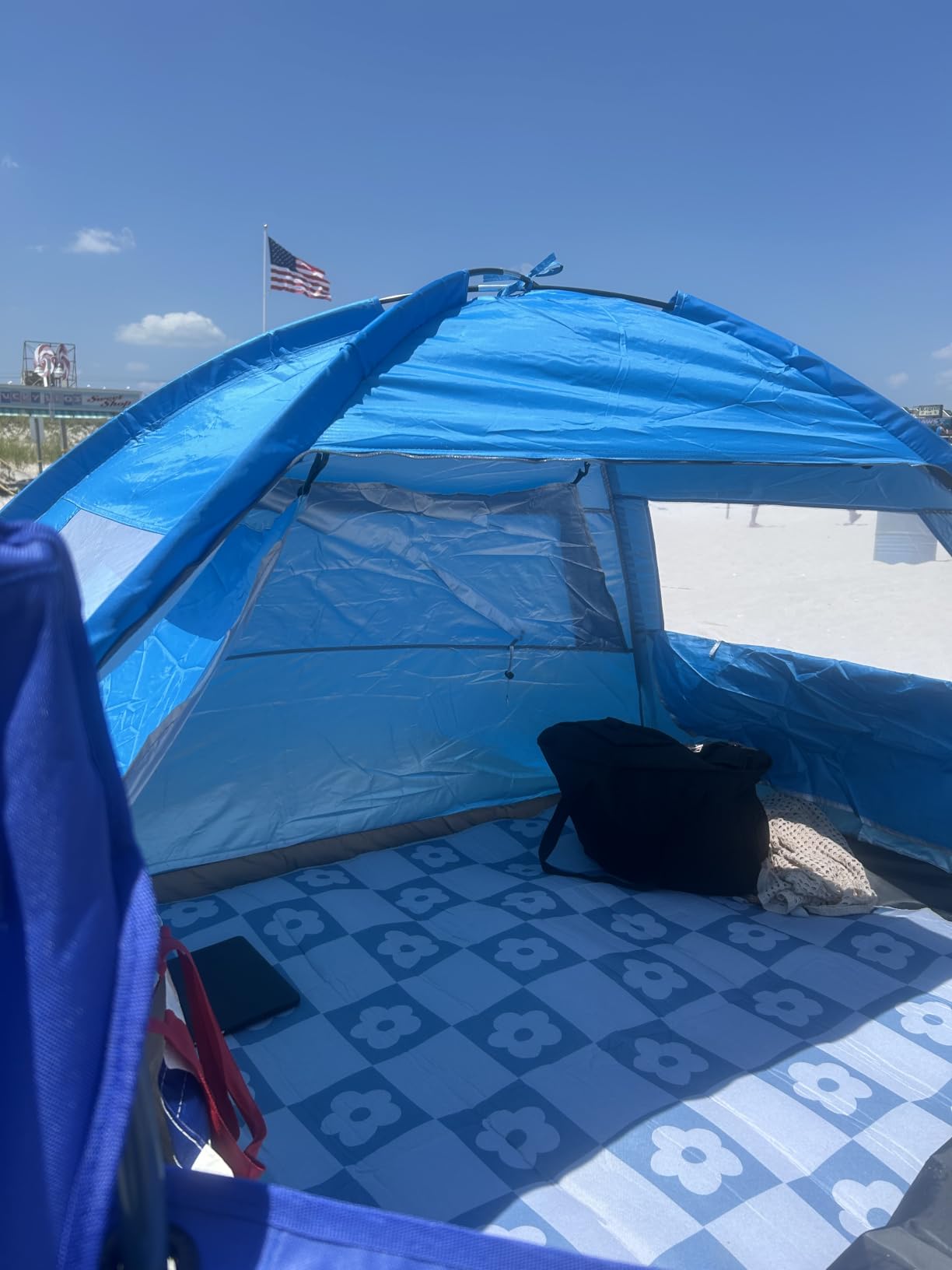 Venustas Beach Tent Sun Shelter for 3/4/6/8 Person, UPF 50+ UV Protection Beach Canopy, Lightweight and Easy Setup Cabana, Portable Shade Tent customer photo 2
