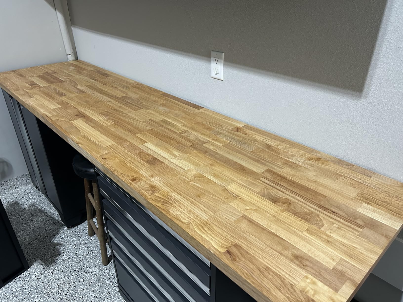 Bme Hevea Solid Wood Butcher Block Table Top, Desk top, Unfinished Butcher Block Countertop for DIY Desktop/Kitchen Countertop, 4ft L x 30