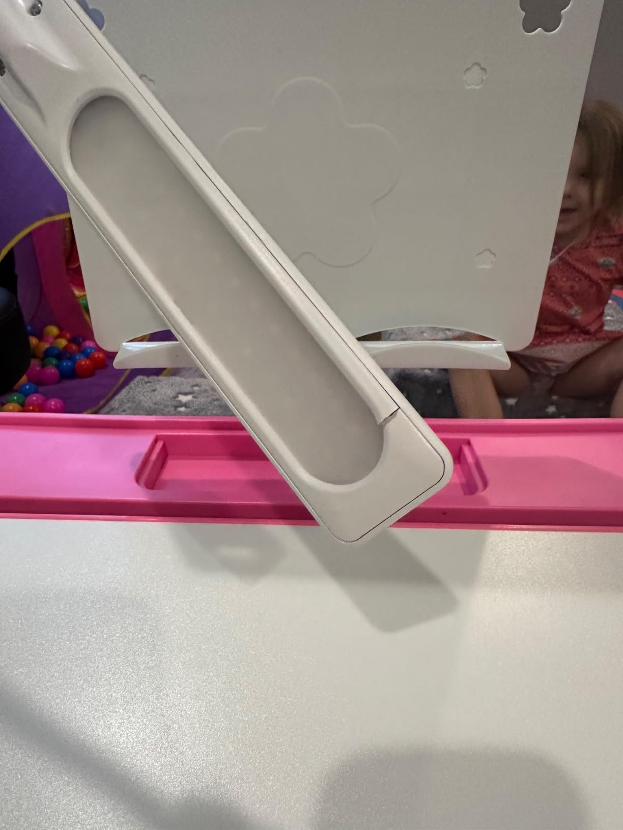 Diroan Kids Desk and Chair Set with LED Light, Height-Adjustable for Age 7+ | Ergonomic, Large 0-45 Degree desk, Sturdy steel frame, Storage drawer, Bookstand, Metal hook customer photo 1