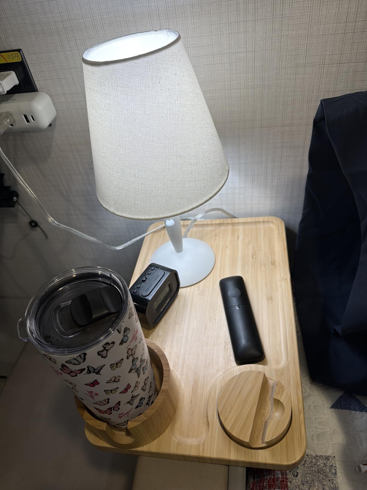 Nnewvante Couch Cup Holder Tray, 3 in 1 Large 15.36