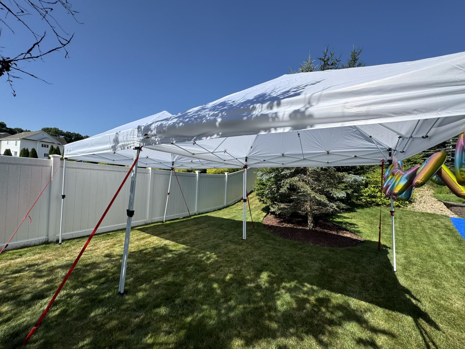 CROWN SHADES Commercial 10x10 Pop Up Canopy, Canopy Tent, White | CENTERLOK 8-Strand, STO-N-Go Bag, 400D Strength Oxford Fabric, Height Adjustment, Trade Shows, Events, Tailgates & Commercial Use customer photo 2