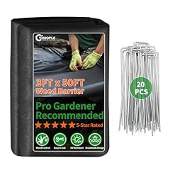 HOOPLE 3ft x 30ft Heavy Duty Weed Barrier Landscape Fabric - Commercial Grade Non Woven Ground Cover for Weed Control, Garden, Driveway & Erosion Prevention - High Permeability & Easy to Cut customer photo 2