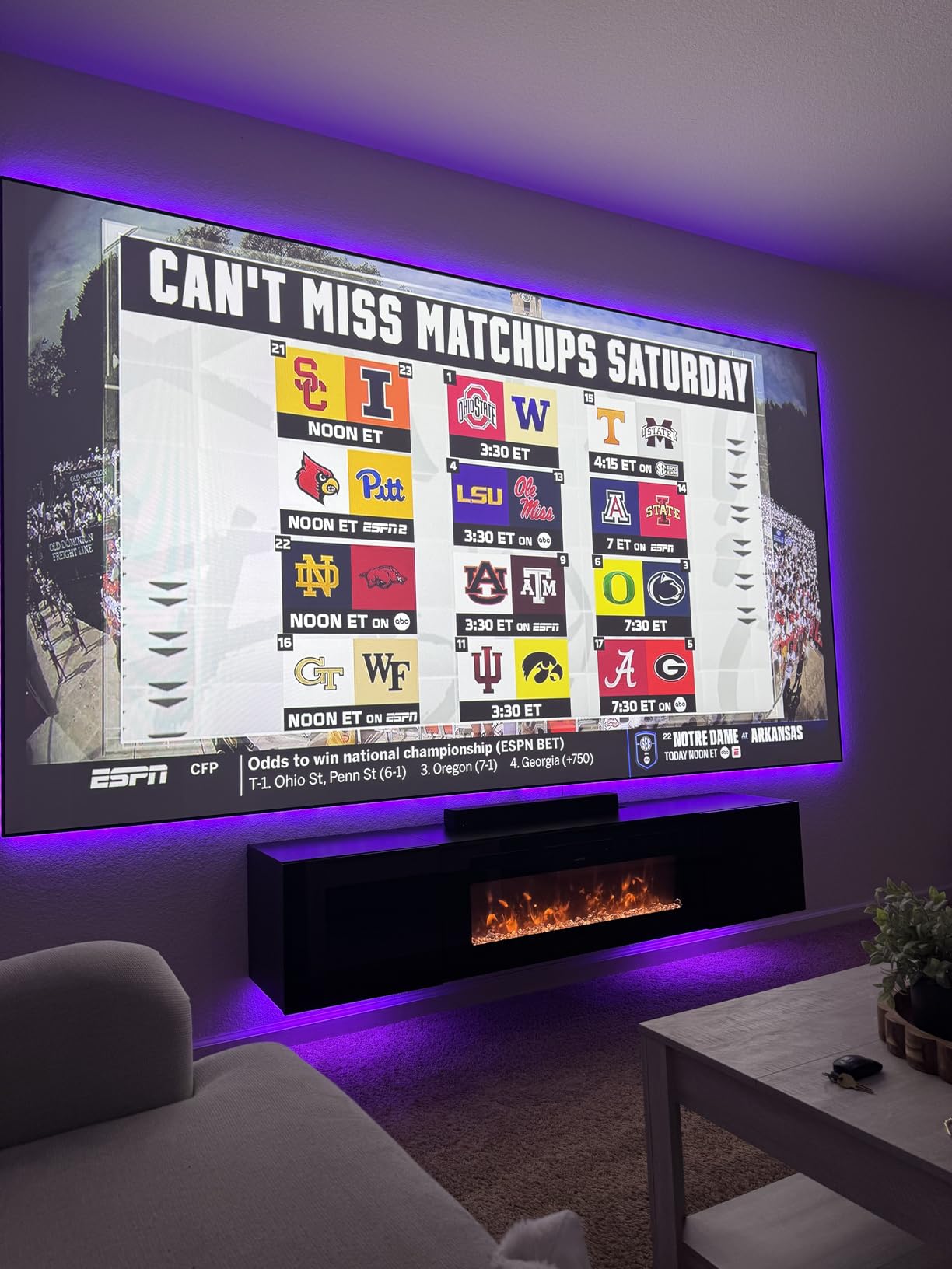 AWOL VISION 120-inch Projector Screen Fixed Frame, 1.3 dB Peak Gain, The Perfect Combo with LTV-2500, 80% Picture Quality Improved, 4K / 8K Ultra HD, Active 3D Wall Mount Projector Screen, MW-120 customer photo 1