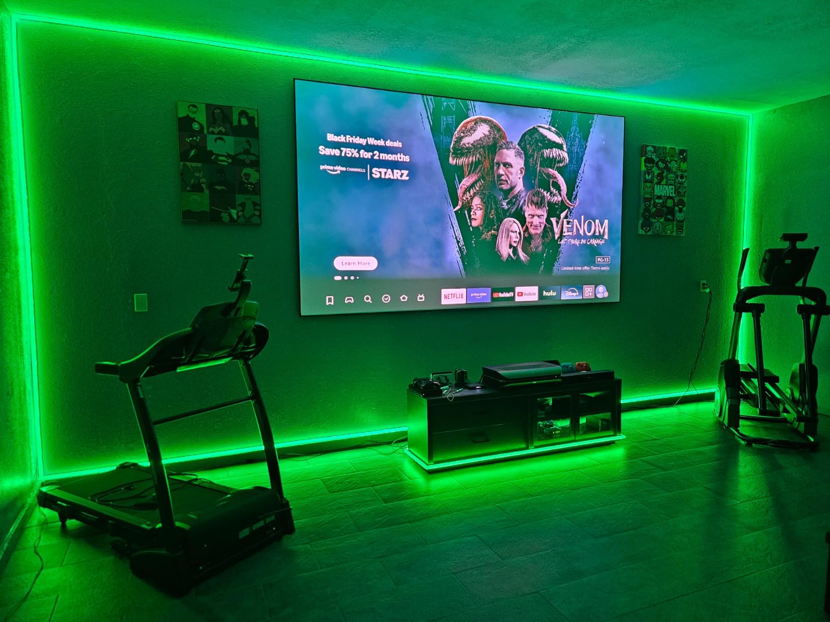 AWOL VISION 120-inch Projector Screen Fixed Frame, 1.3 dB Peak Gain, The Perfect Combo with LTV-2500, 80% Picture Quality Improved, 4K / 8K Ultra HD, Active 3D Wall Mount Projector Screen, MW-120 customer photo 2