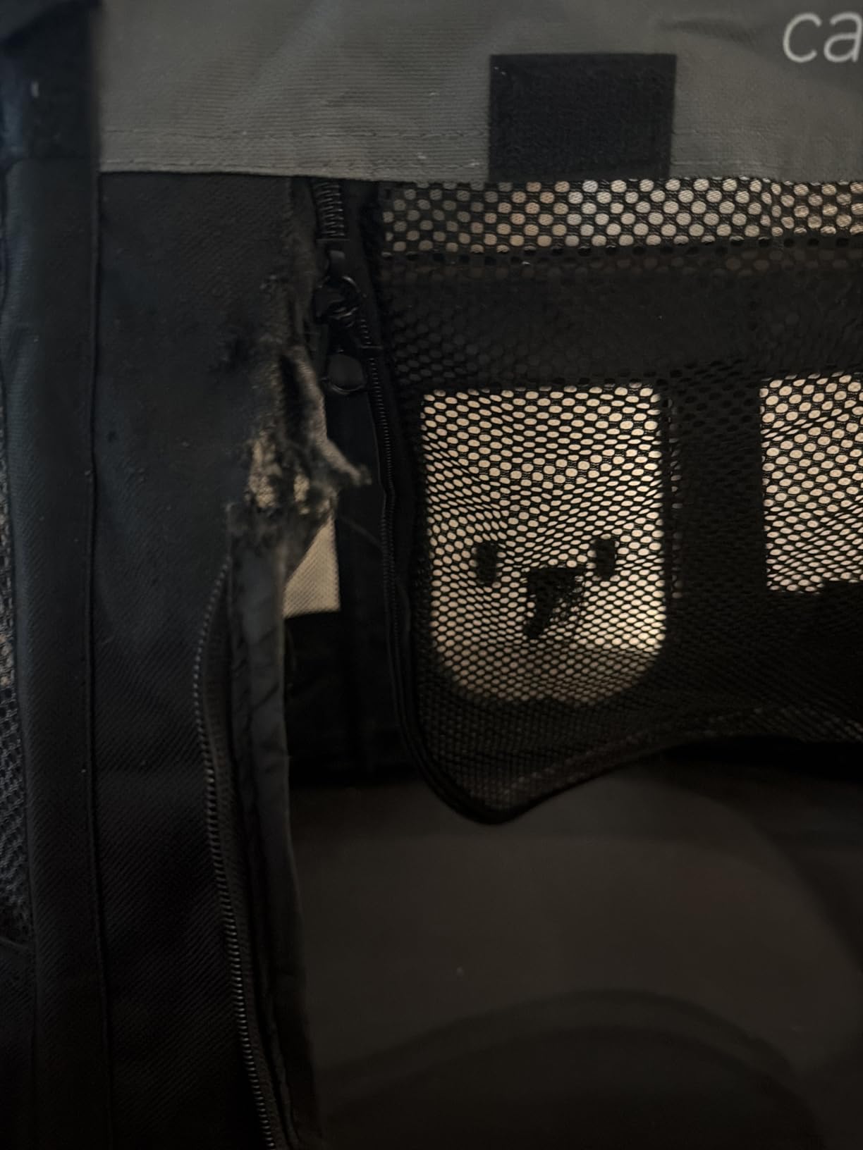 Love's cabin Pet Puppy Dog Playpen, Small Dog Tent Crates Cage Indoor/Outdoor, Portable Exercise Playpen for Cat, Foldable Pop Up Dog Kennel Playpen with Carring Case (S, Grey) customer photo 2