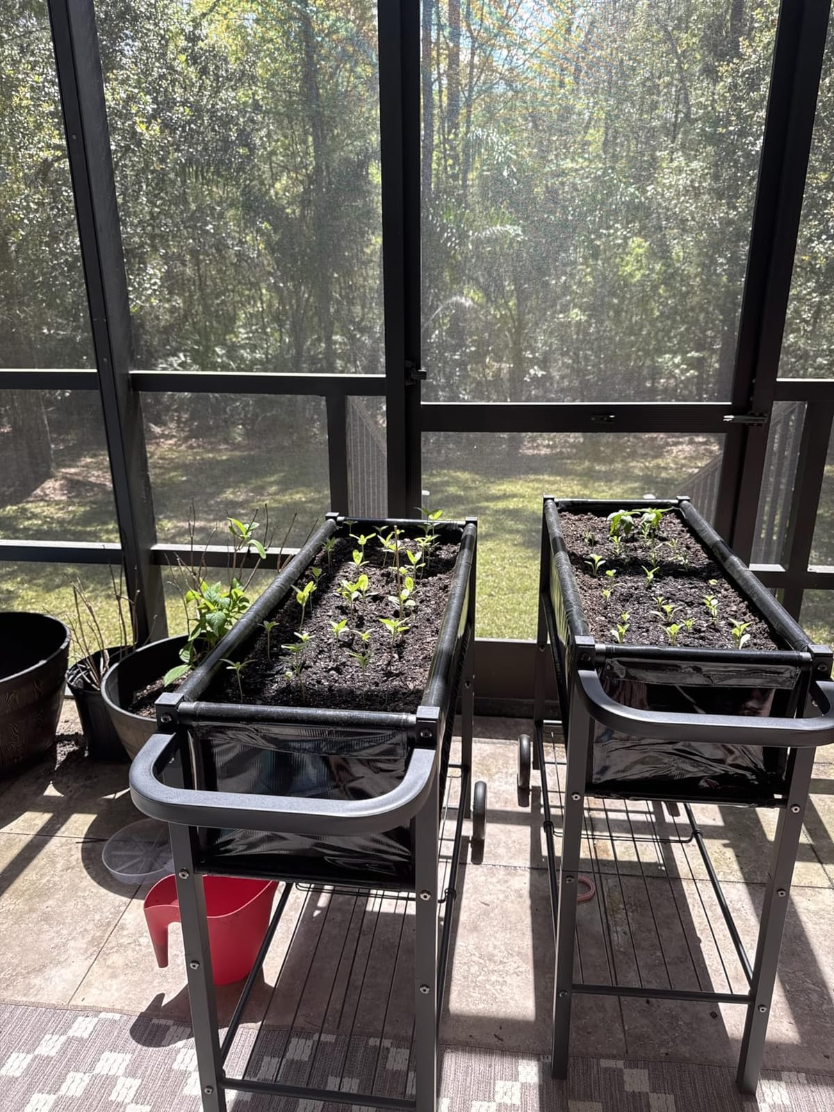 Raised Garden Bed with Legs, Black customer photo 1