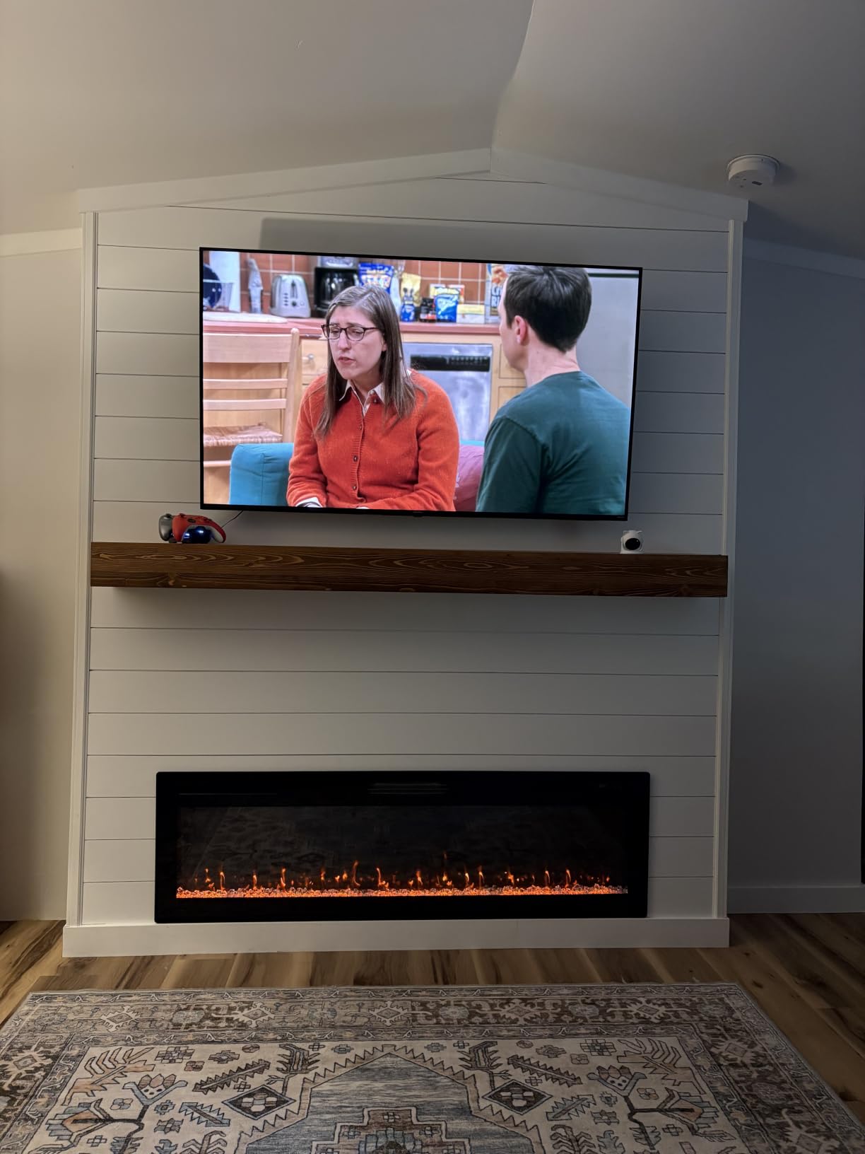 Avana Fireplace Mantel - Wall-Mounted Mantles for Over Fireplace - Farmhouse Fireplace Mantle Shelves - Handcrafted Wood Fireplace Mantels - Floating Fireplace Mantel 72 X 8 X 3 - Rustic Traditional customer photo 1