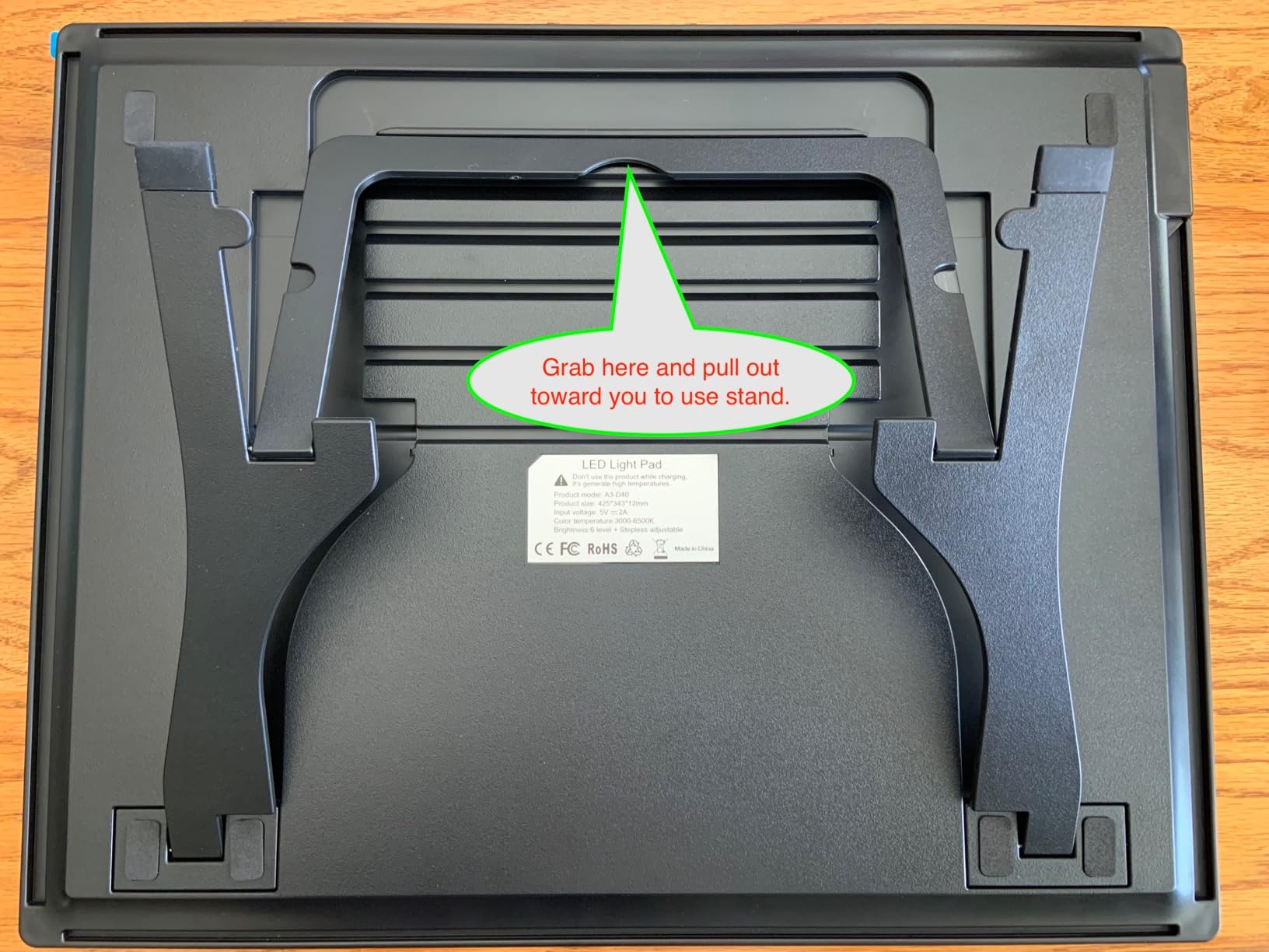 Rechargeable A3 Light Pad for Diamond Painting, Tracing Light Box with Stand and Clip, 3 Colors Stepless Dimmable and 6 Levels of Brightness Light Board for Artists, Drawing, Sketching, Animation customer photo 2