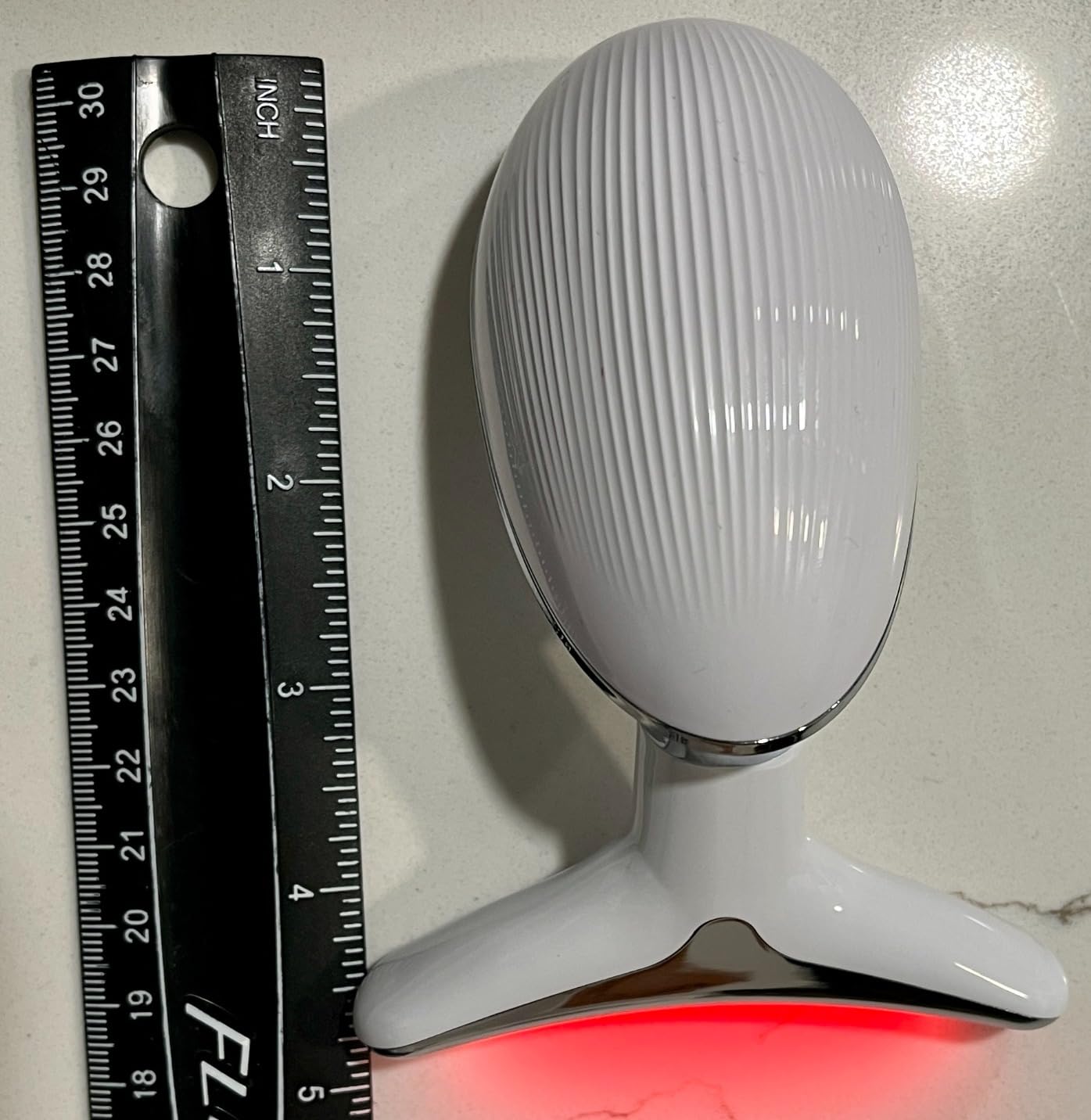 Red Light Therapy for Face, 7 Color LED Facial Light Therapy Wand for Skin Care at Home Blue Light Therapy Face Massager Tool for Neck (White) customer photo 2