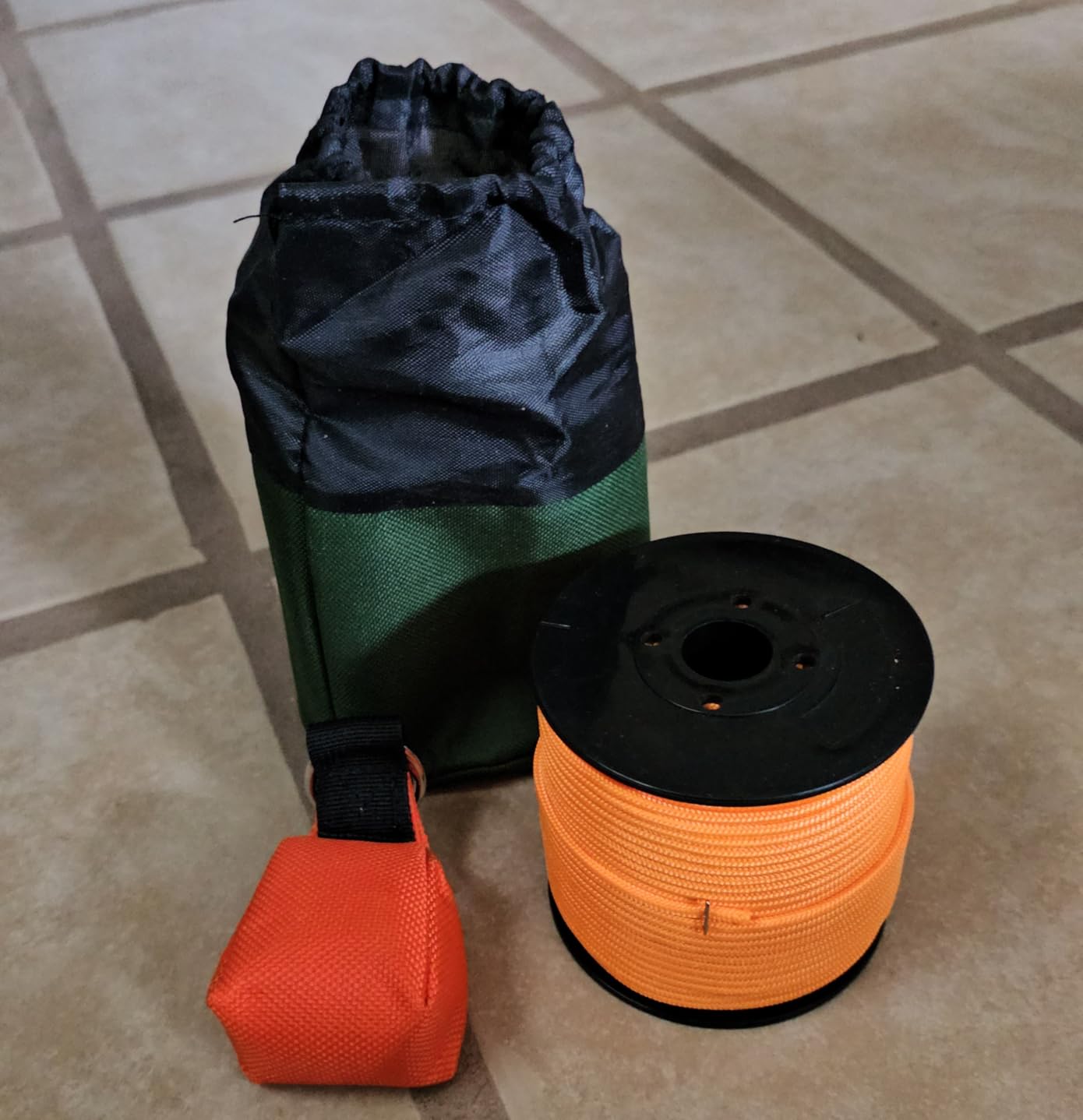 Arborist Throw Line Kit, Arborist Throw Weight and Line Kit, 164' Ultra Slick Polyester Rope and 14Oz Throw Bag customer photo 1
