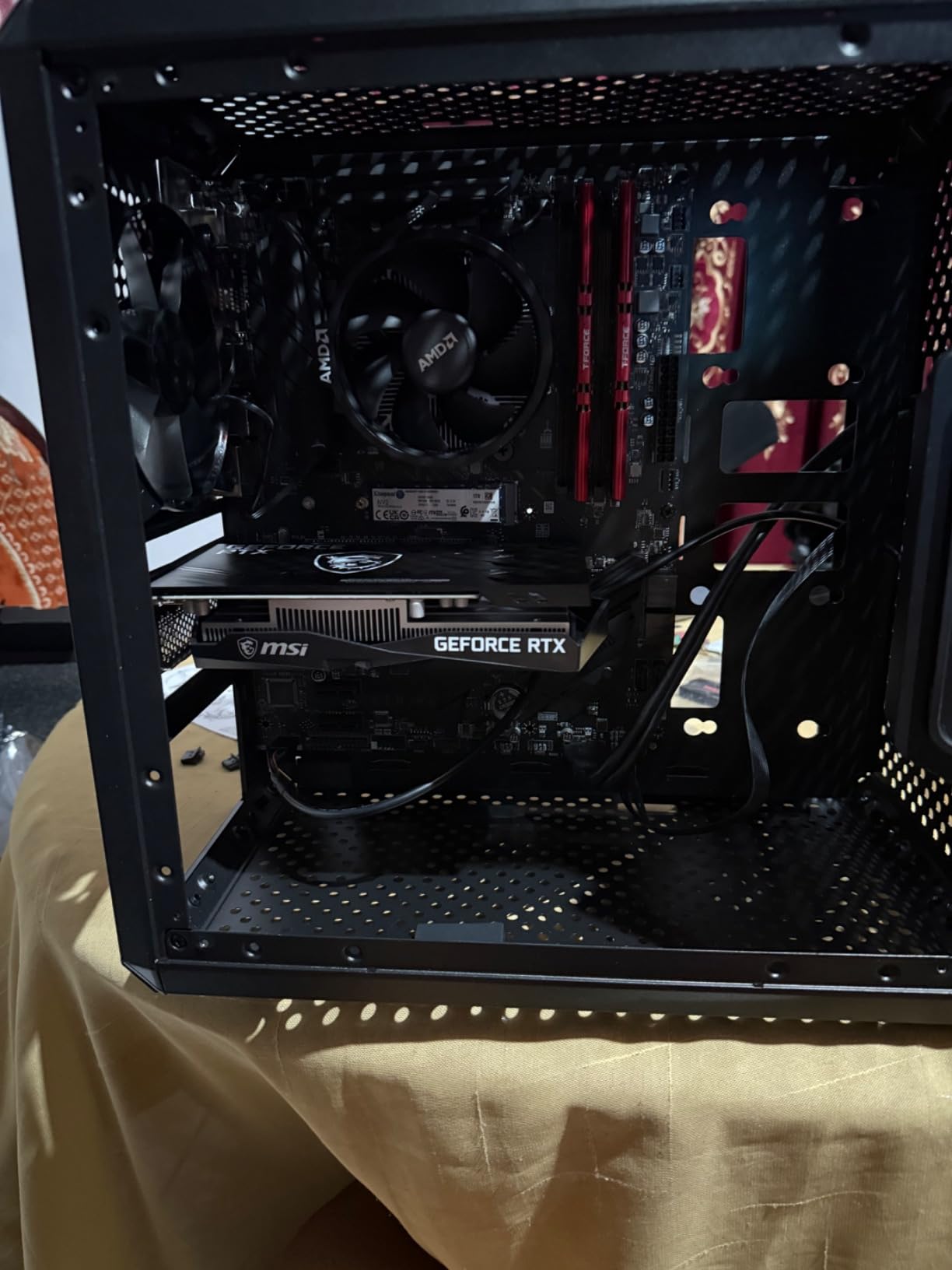 MSI Gaming GeForce RTX 3050, Desktop, 6G Graphics Card (Nvidia, 96-Bit, Boost Clock: 1507 MHz, 6GB GDDR6 14 Gbps, HDMI/DP, Ampere Architecture) customer photo 1