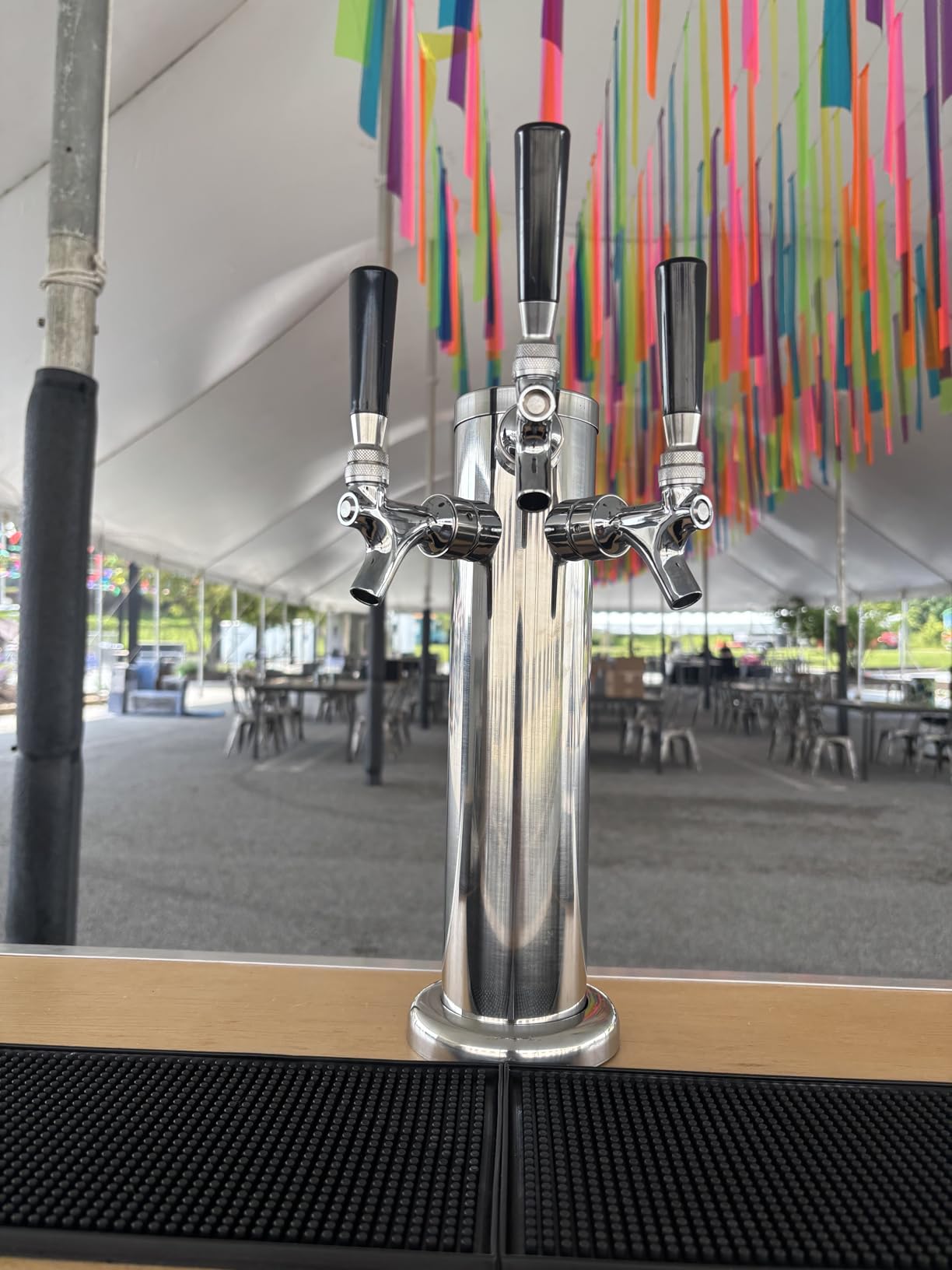 3 Tap Tower Kegerator Beer Tower, Keg Tower for Draft Beer System | Stainless Core Beer Tap Tower with Kegerator Parts, Pre-assembled Kegerator Tower for Homebrew customer photo 2