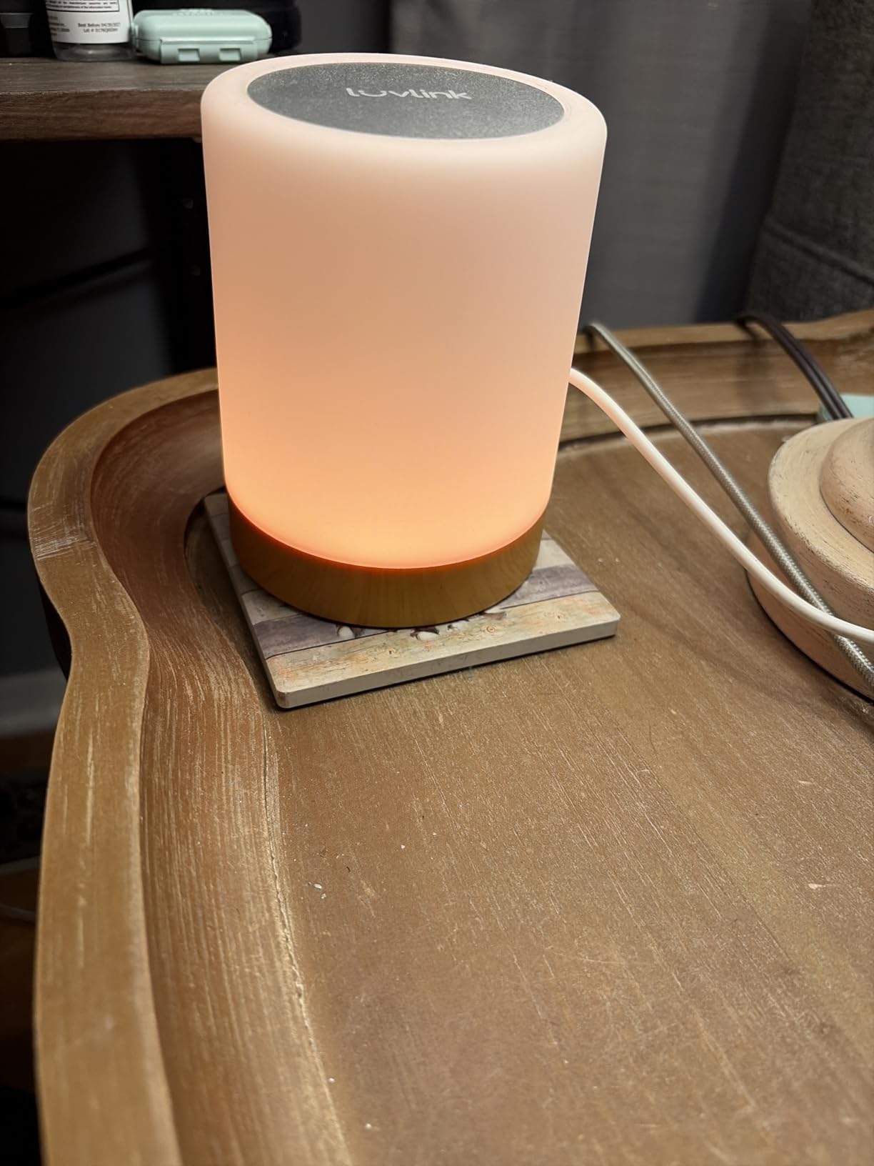 LuvLink Friendship Lamps No Subscription WiFi Touch Lamp for Long Distance Relationships, Couples, Friends & Family - Gift Ready (Single) customer photo 1