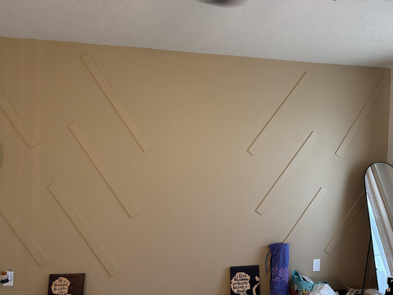 Pre-Cut Wall Molding Kit Raw MDF Board and Batten 10 Pack | Raw MDF Slats, Paintable, 39 x 3 x 0.31 inch customer photo 1