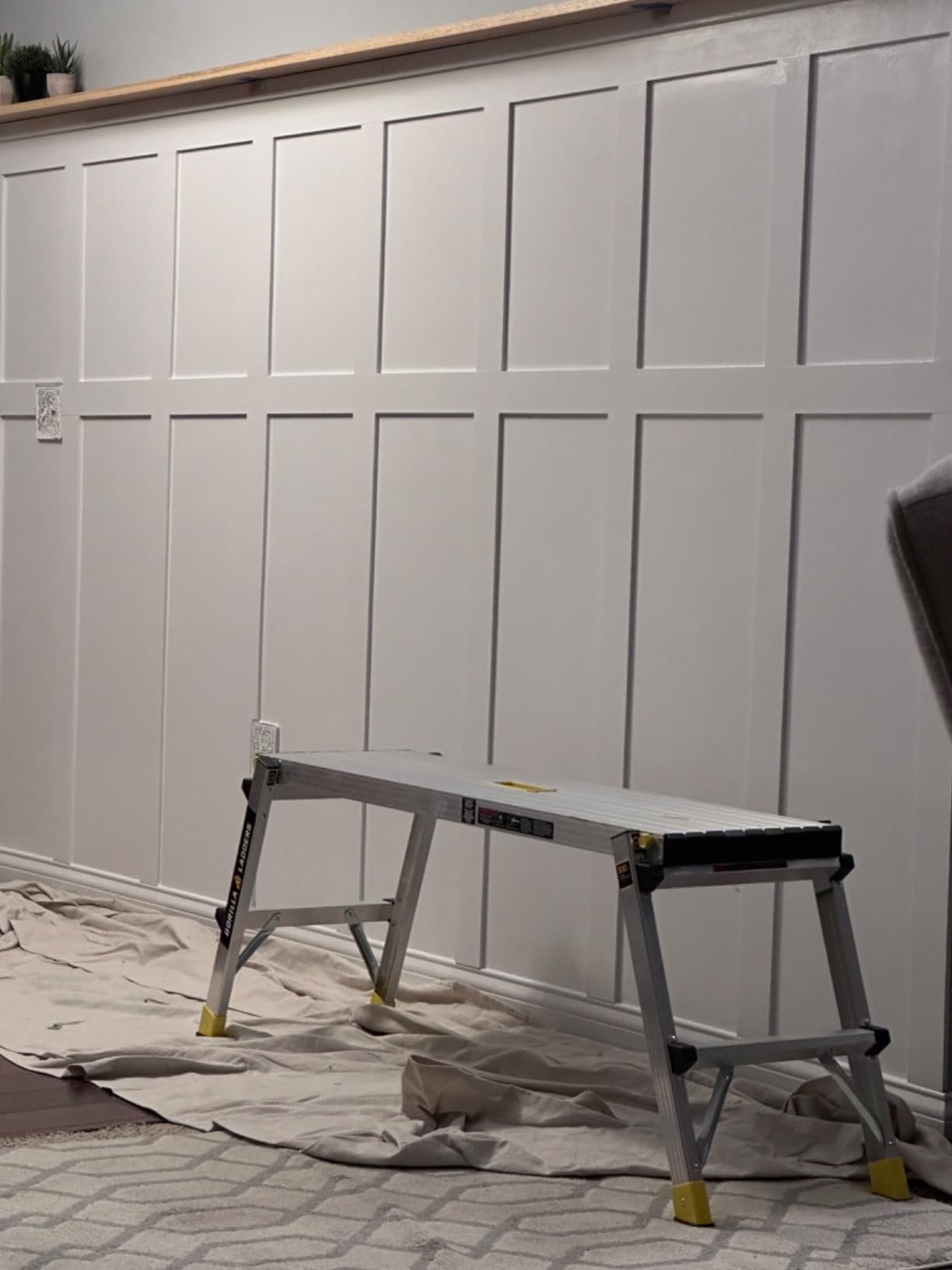 Pre-Cut Wall Molding Kit Raw MDF Board and Batten 10 Pack | Raw MDF Slats, Paintable, 39 x 3 x 0.31 inch customer photo 2