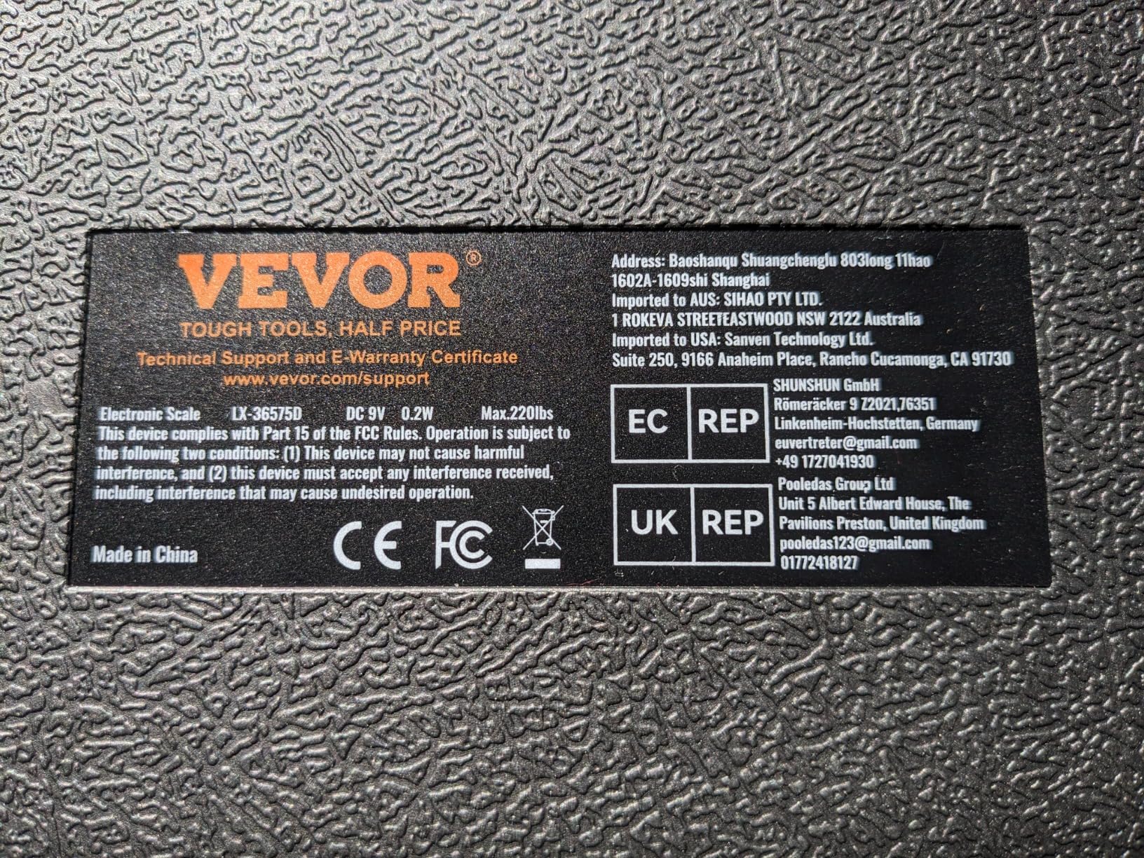 VEVOR Refrigerant Scale 220 LBS HAVC Charging Recovery Freon Scale, with Wired Remote Control, 5g High Precision Electronic Digital Recovery Weight Scale with Case and Dry Battery customer photo 1